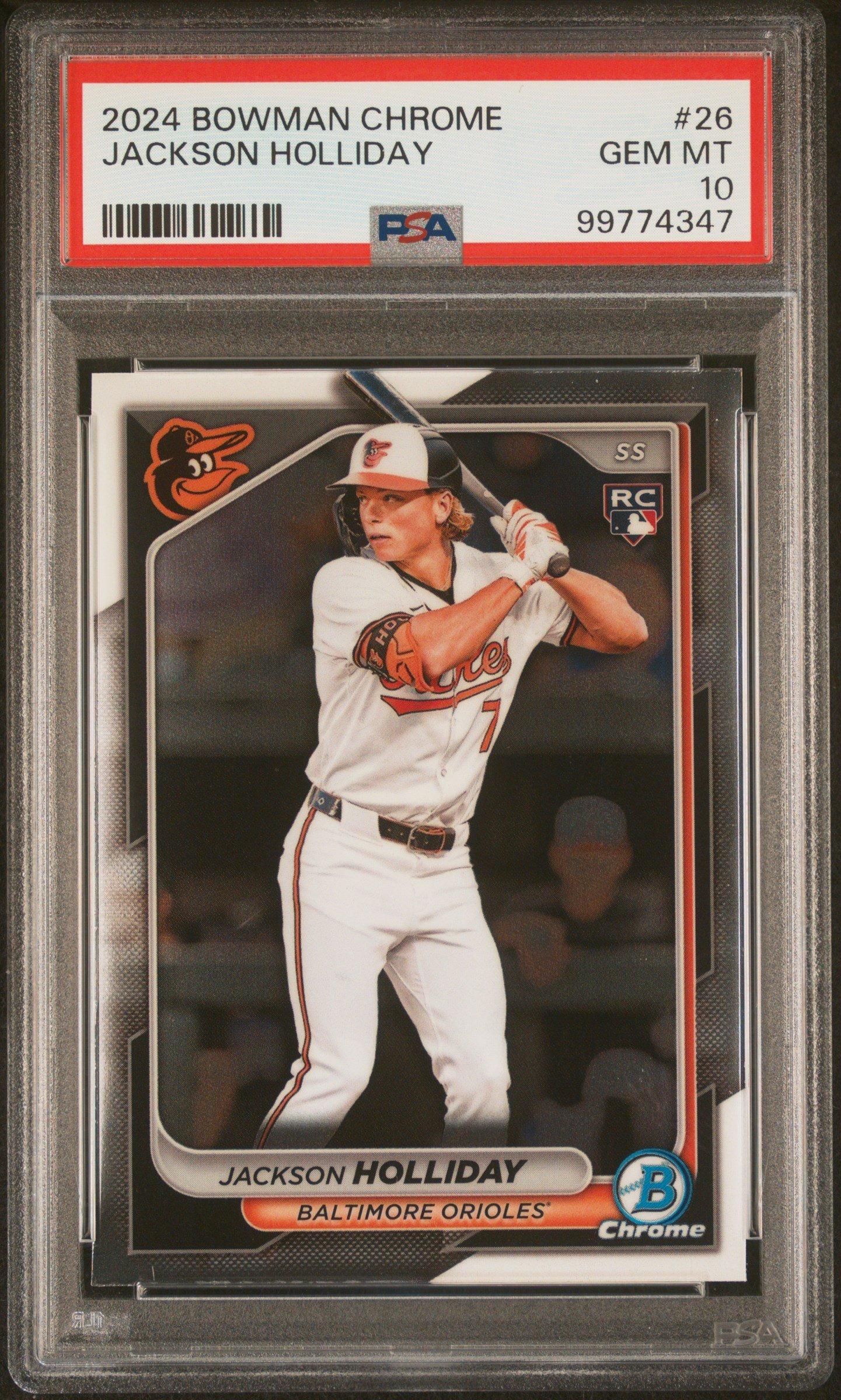 2024 Bowman Chrome 26 Jackson Holliday PSA 10
