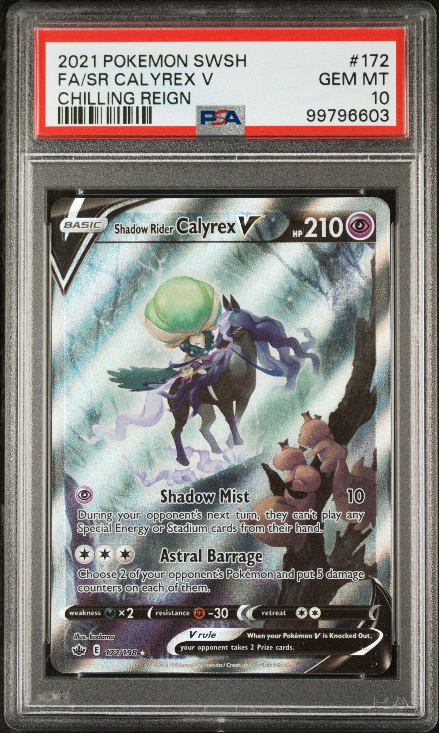 2021 Pokemon Sword & Shield Chilling Reign 172 Full Art/shadow