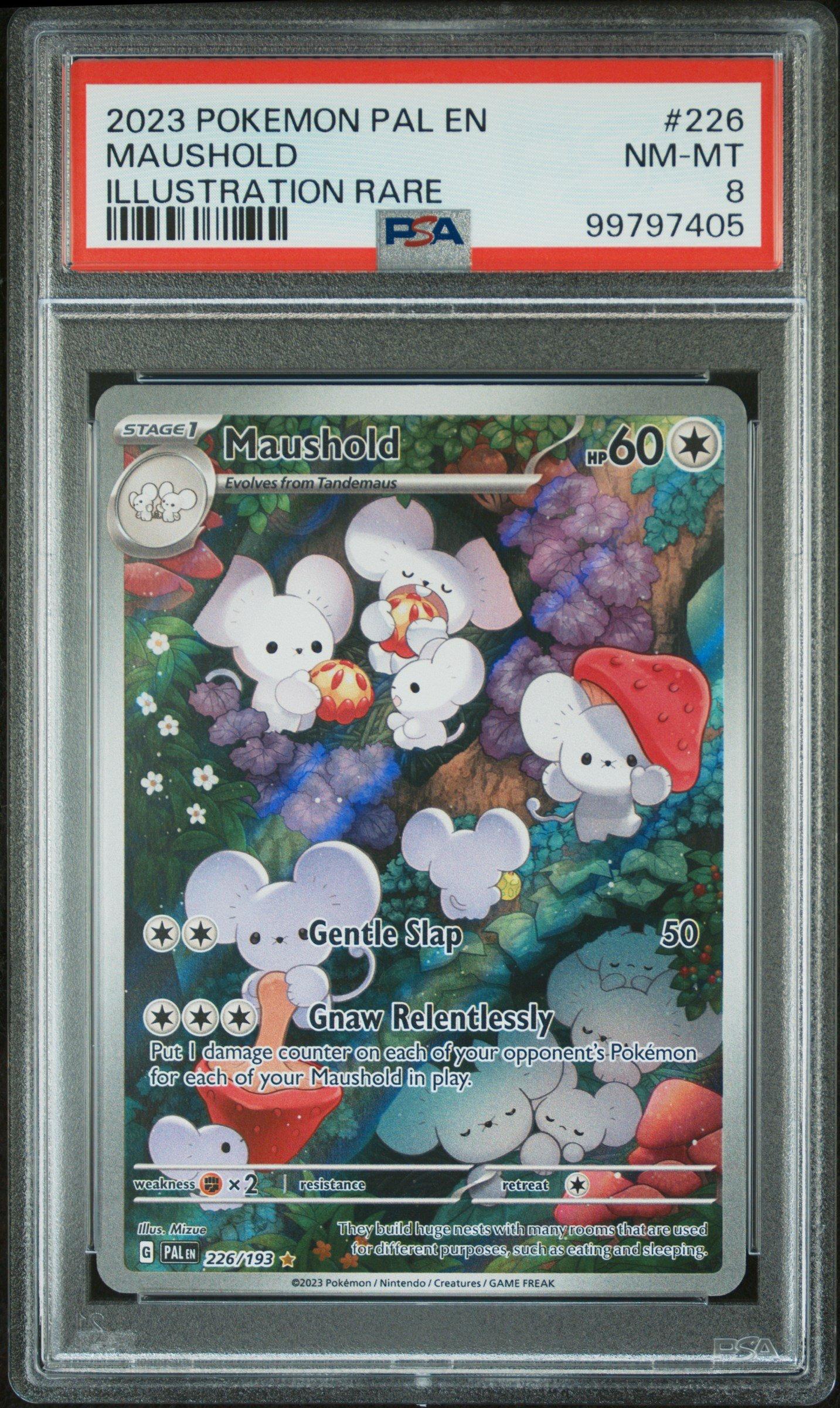 2023 Pokemon Pal En-paldea Evolved 226 Maushold Illustration Rare PSA 8 ...