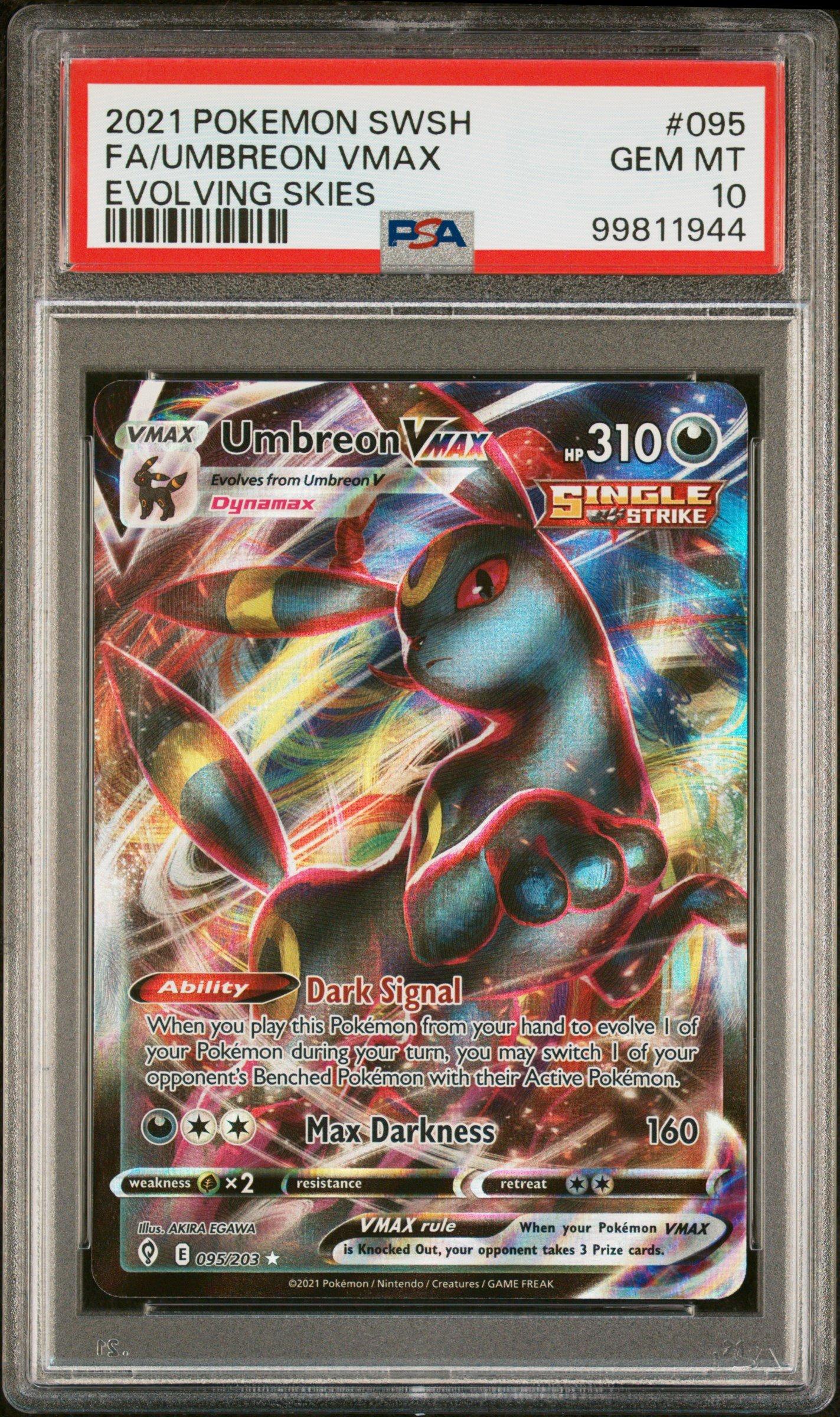 2021 Pokemon Sword & Shield Evolving Skies 095 Full Art/umbreon