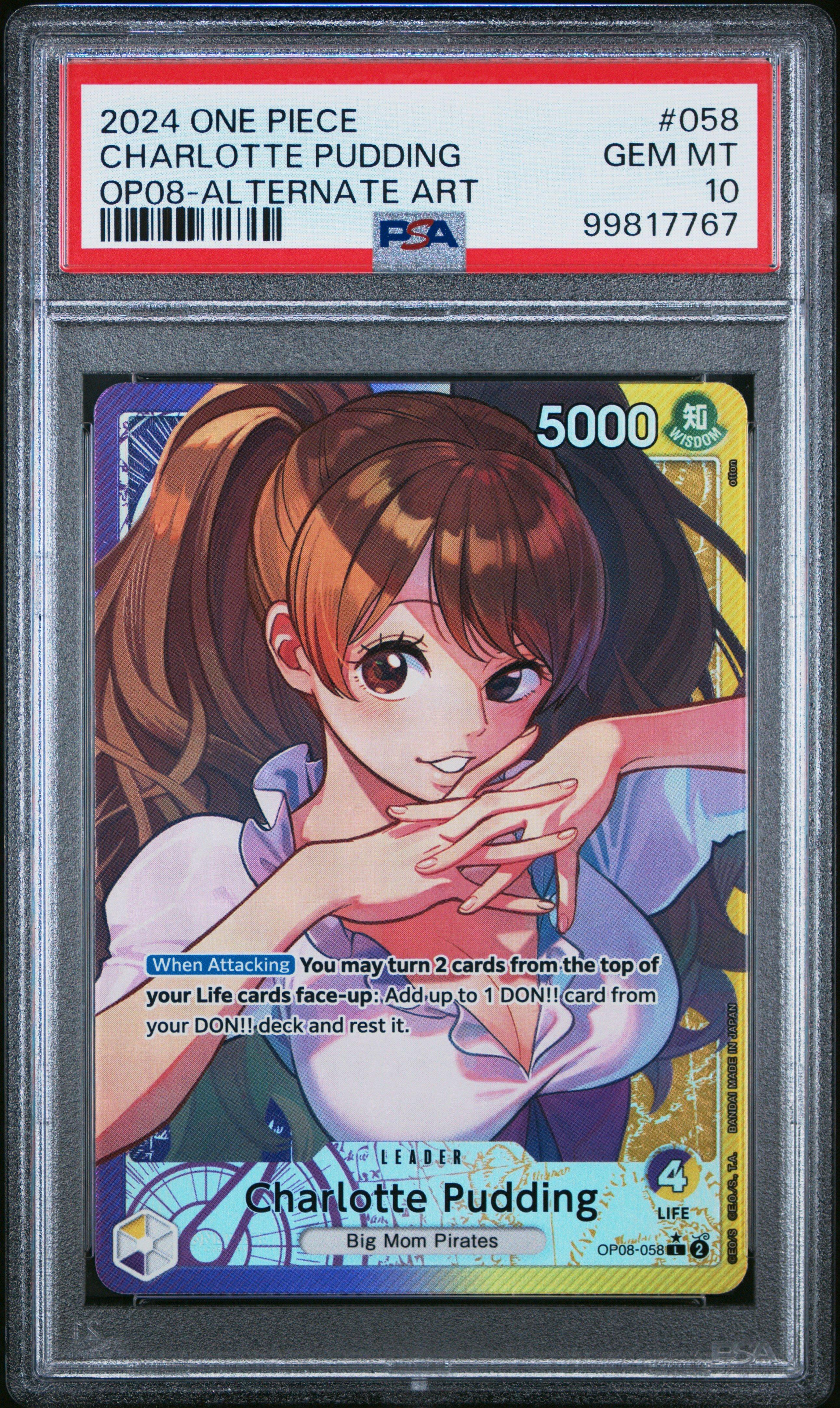 2024 One Piece Op08-two Legends 058 Charlotte Pudding Alternate