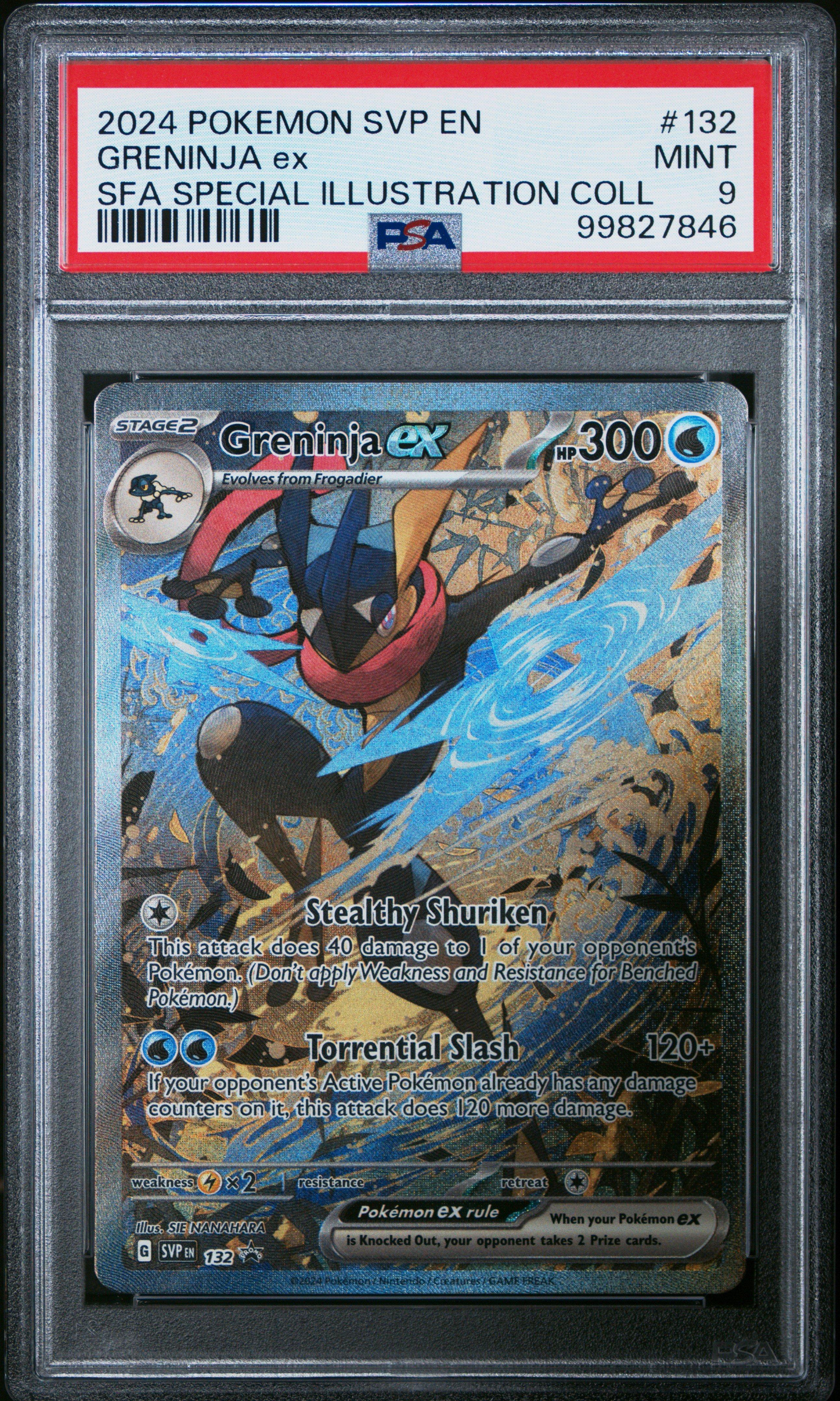 2024 Pokemon Svp En-sv Black Star Promo 132 Greninja Ex Shrouded
