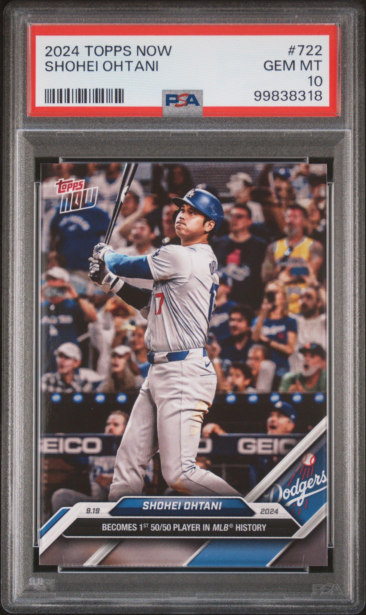 2024 Topps Now 722 Shohei Ohtani PSA 10 Graded Card | GameStop