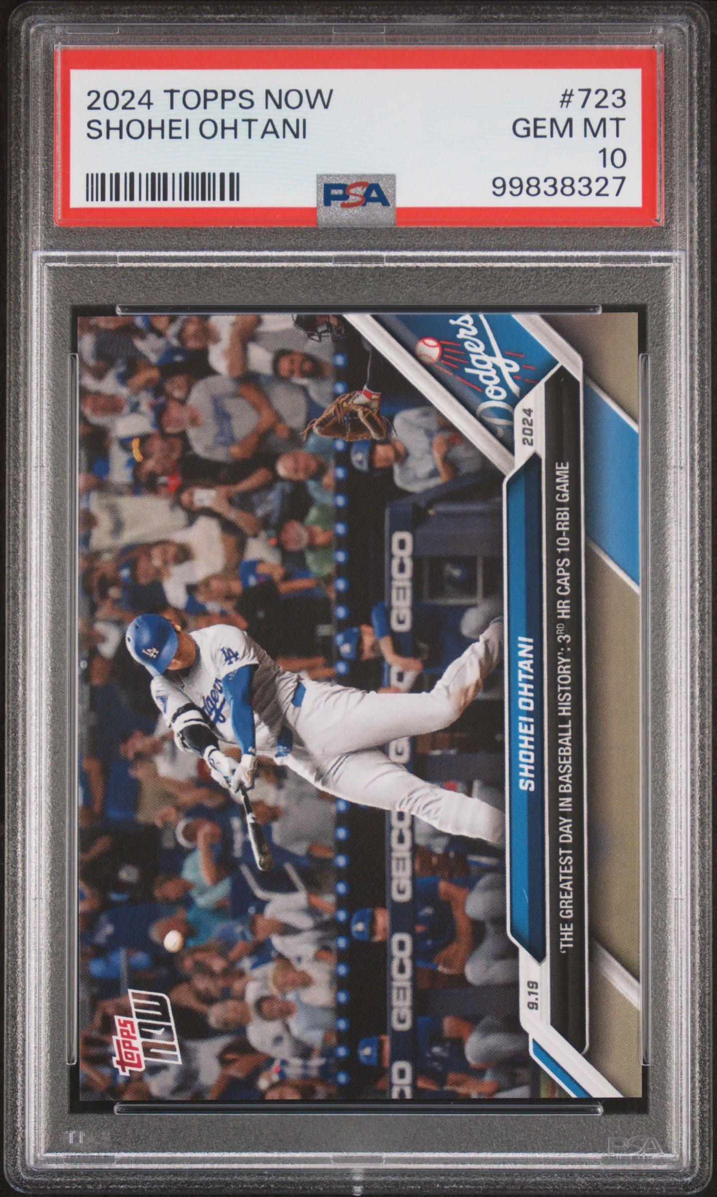 2024 Topps Now 723 Shohei Ohtani PSA 10