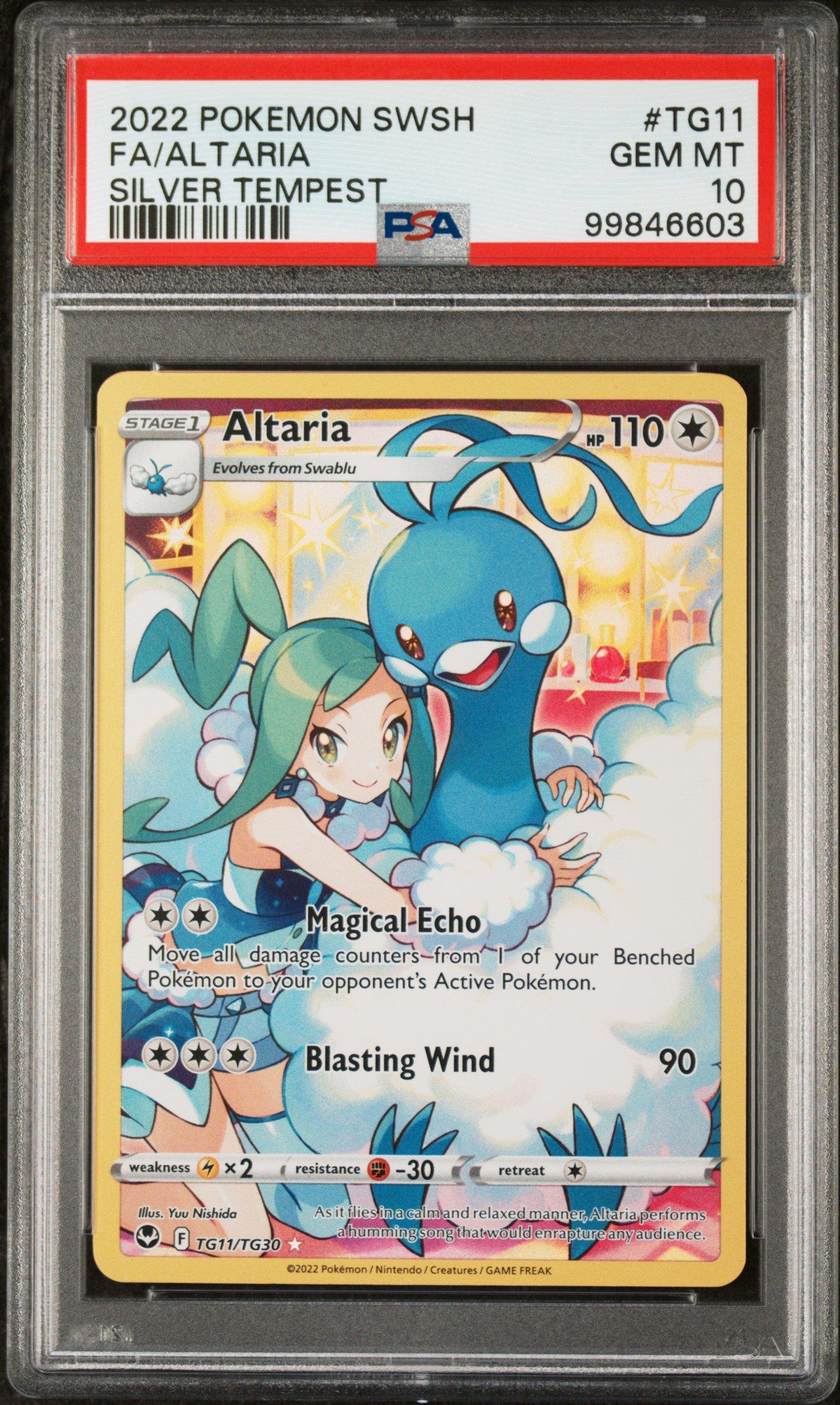 2022 Pokemon Sword & Shield Silver Tempest Tg11 Full Art/altaria