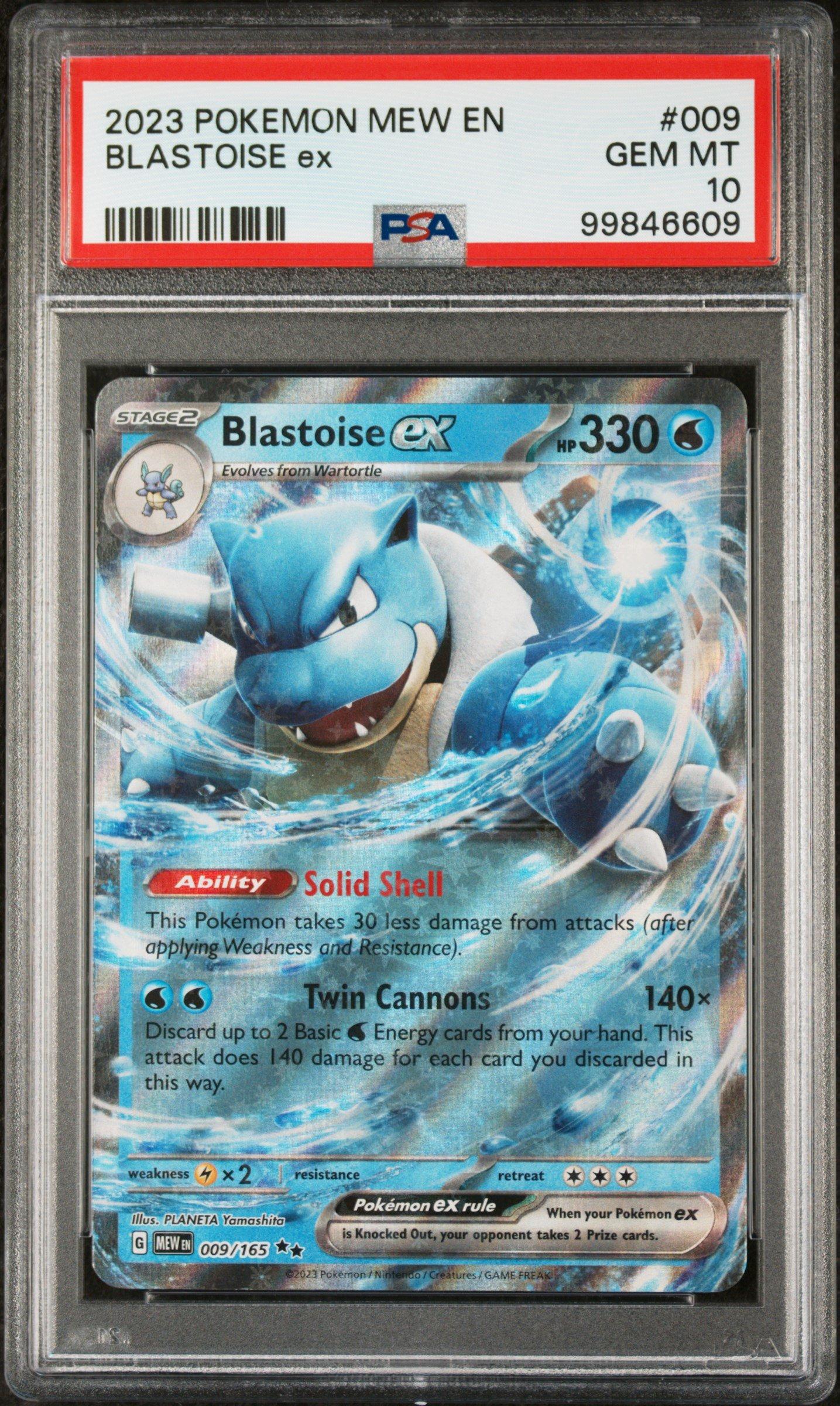 2023 Pokemon Mew En-151 009 Blastoise Ex PSA 10 Graded Card | GameStop
