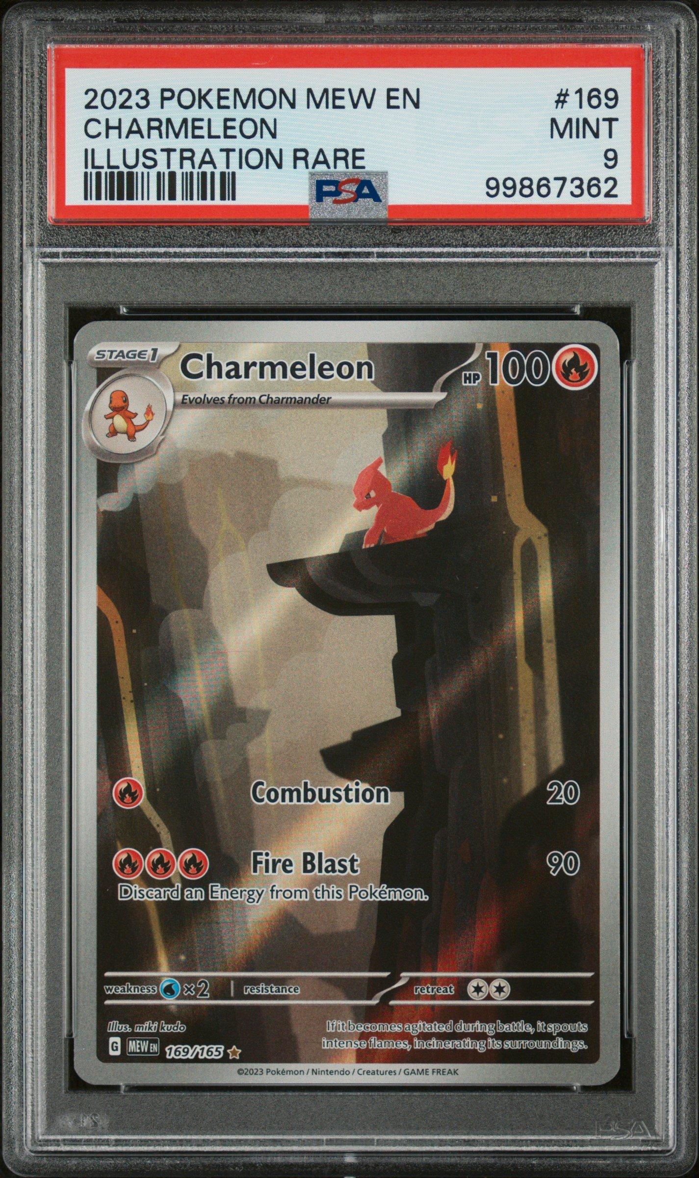 charmeleon pokemon card rare Japanese Sv2A-Pokemon 151 169 Art Psa 10 Gem Mint Cert #109984299  Boxed Vinyl Evolves from Charmander Type Pokemon Scarlet Violet 151 Single