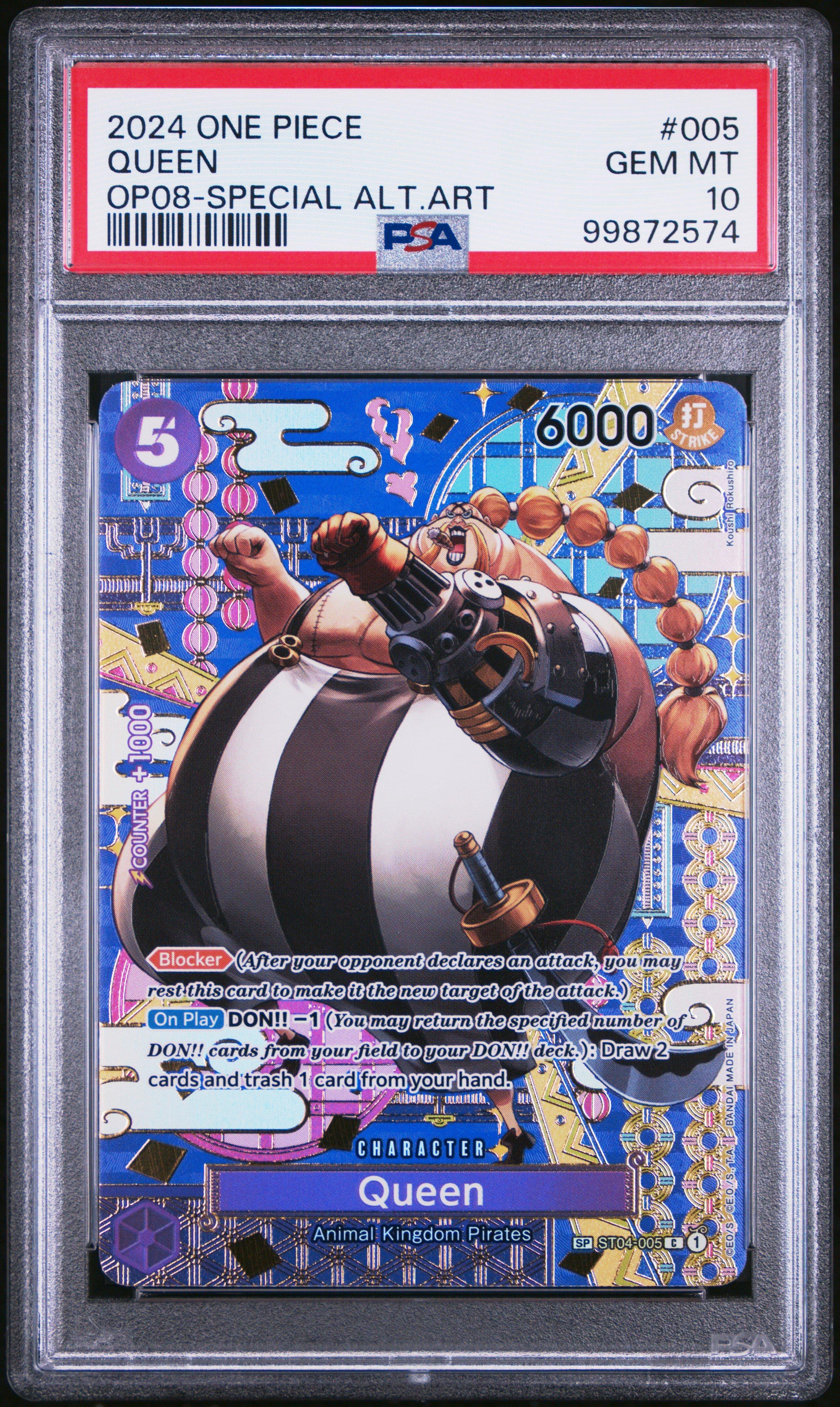 2024 One Piece Op08-two Legends 005 Queen Special Alternate Art