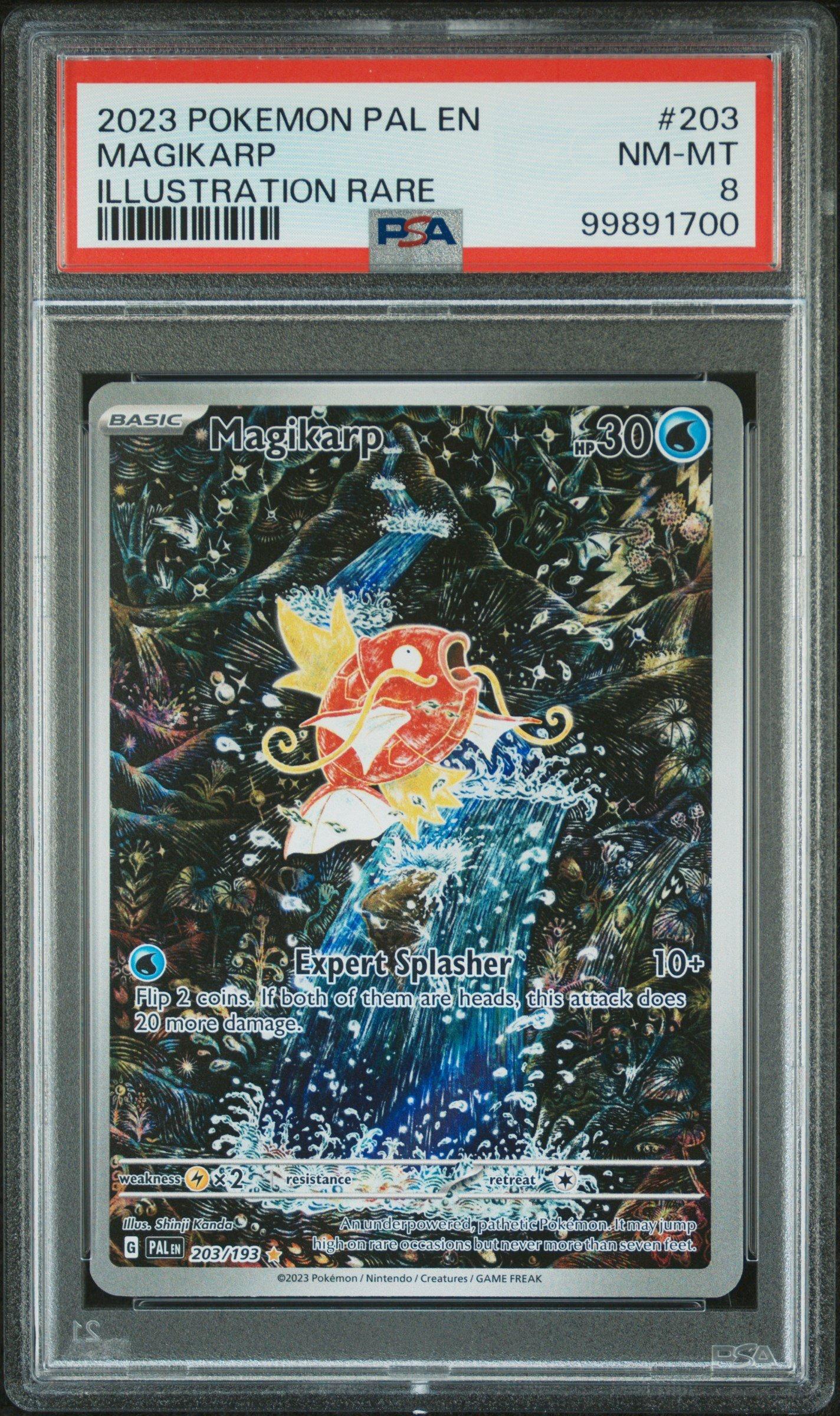 Pokemon Pal En Paldea Evolved Magikarp Illustration Rare Psa