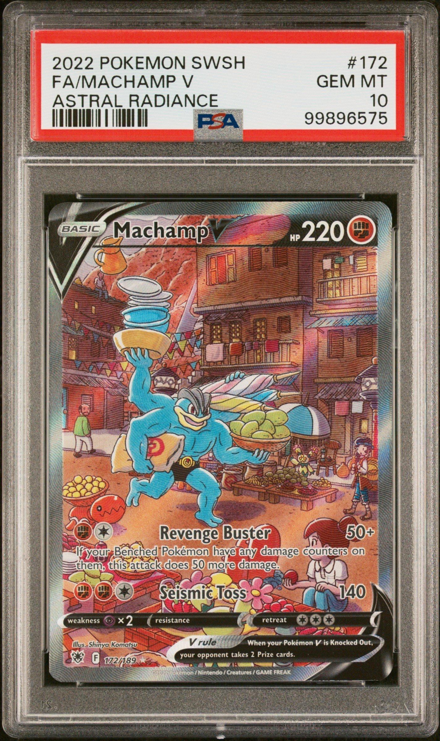 2022 Pokemon Sword & Shield Astral Radiance 172 Full Art/machamp V