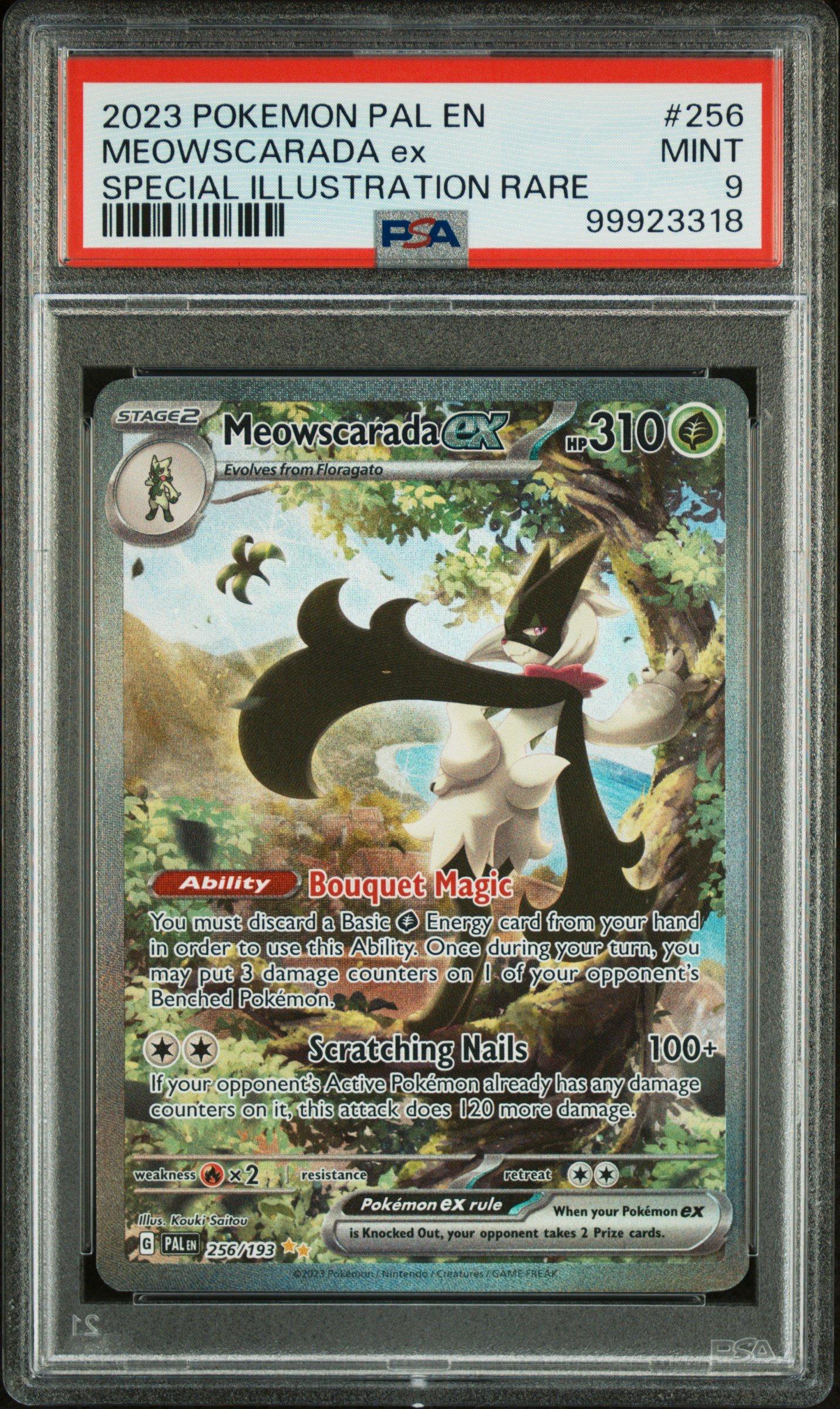 ポケモンカードゲーム 2023 Meowscarada ex PSA10 sar Meowscarada ex SAR 096/073 SV1a Triplet Beat - Pokemon Card