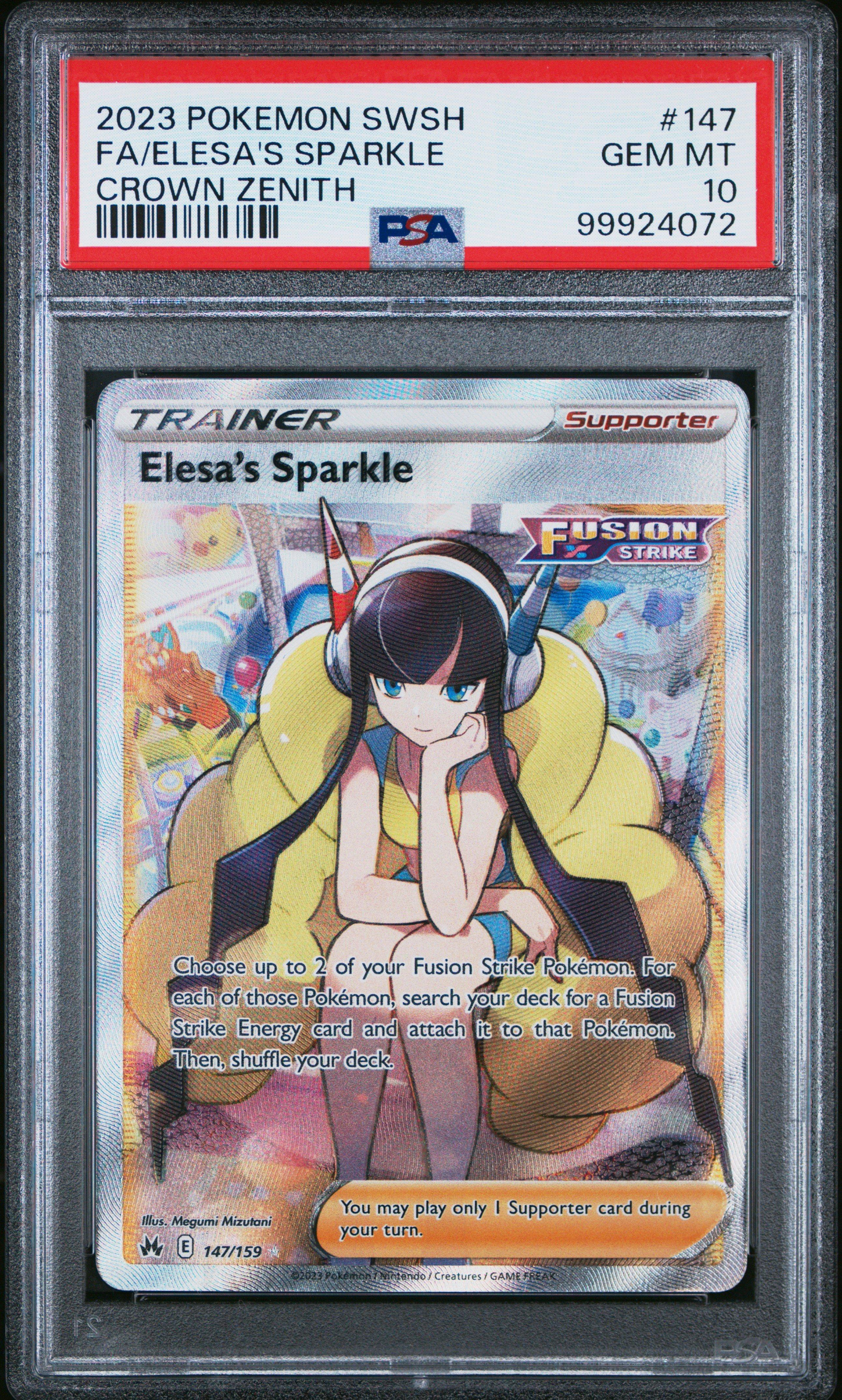 2023 Pokemon Sword And Shield Crown Zenith 147 Full Art/elesa's