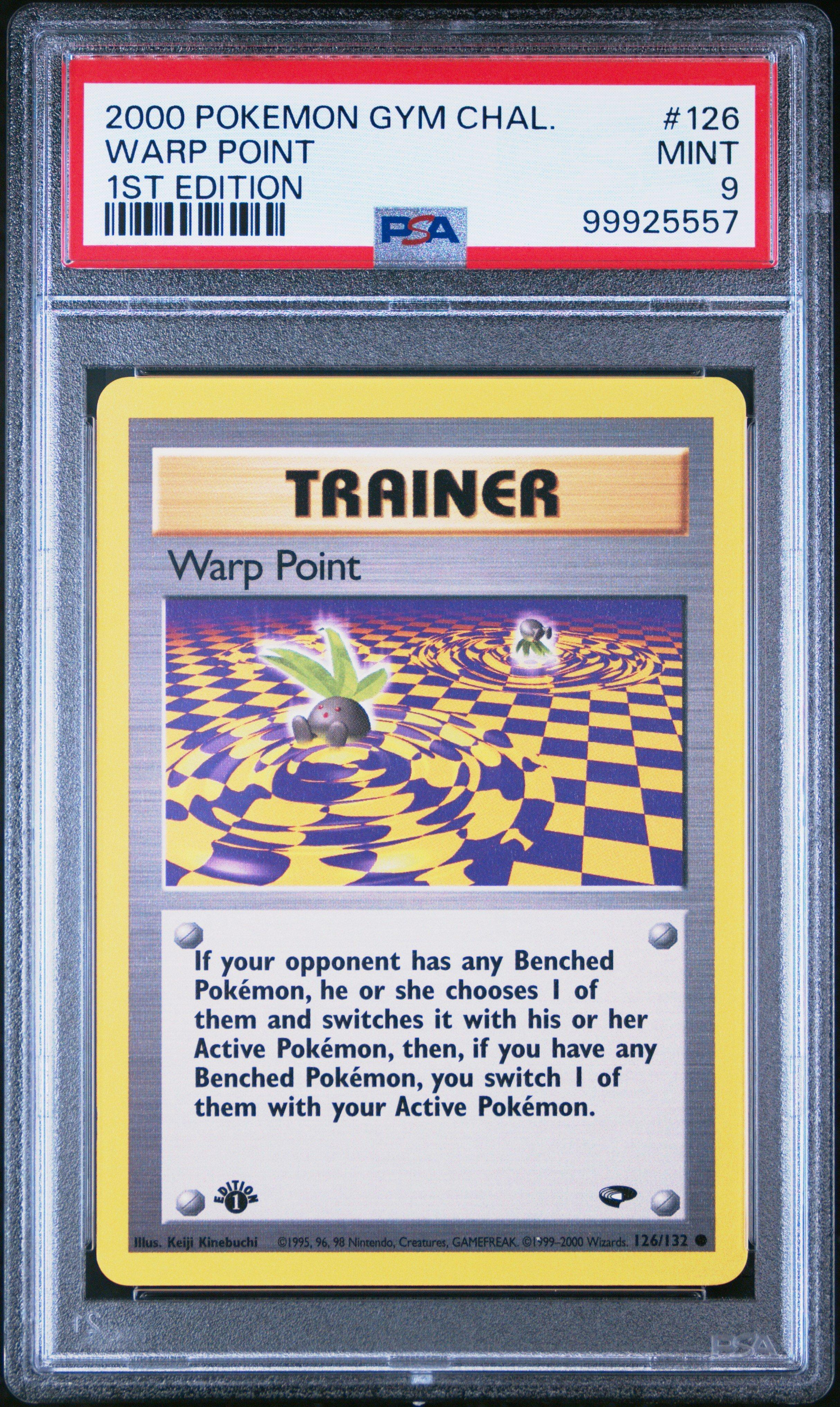 2000 Pokemon Gym Challenge 126 Warp Point 1st Edition PSA 9