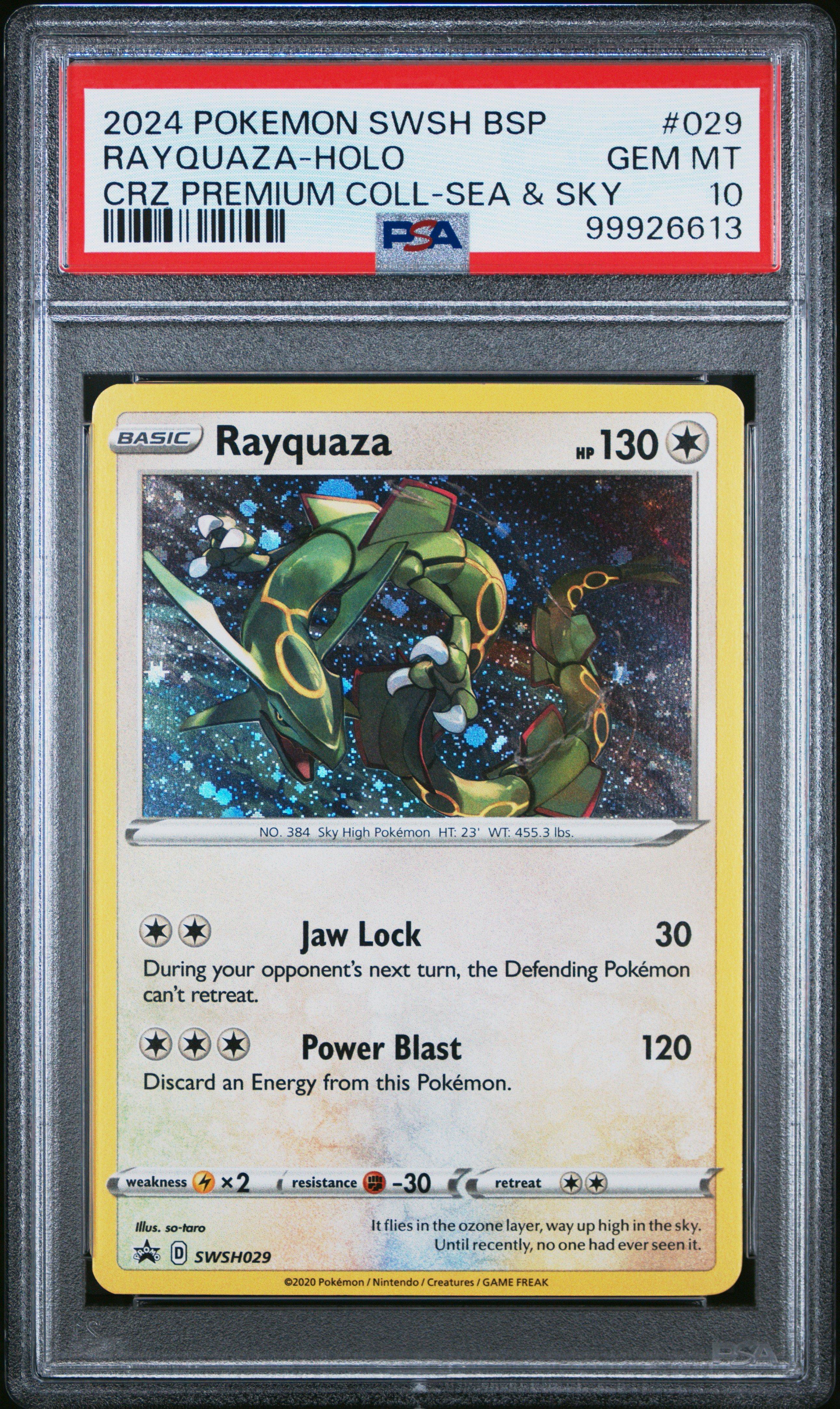 2024 Pokemon Swsh Black Star Promo 029 Rayquaza-holo Crown Zenith