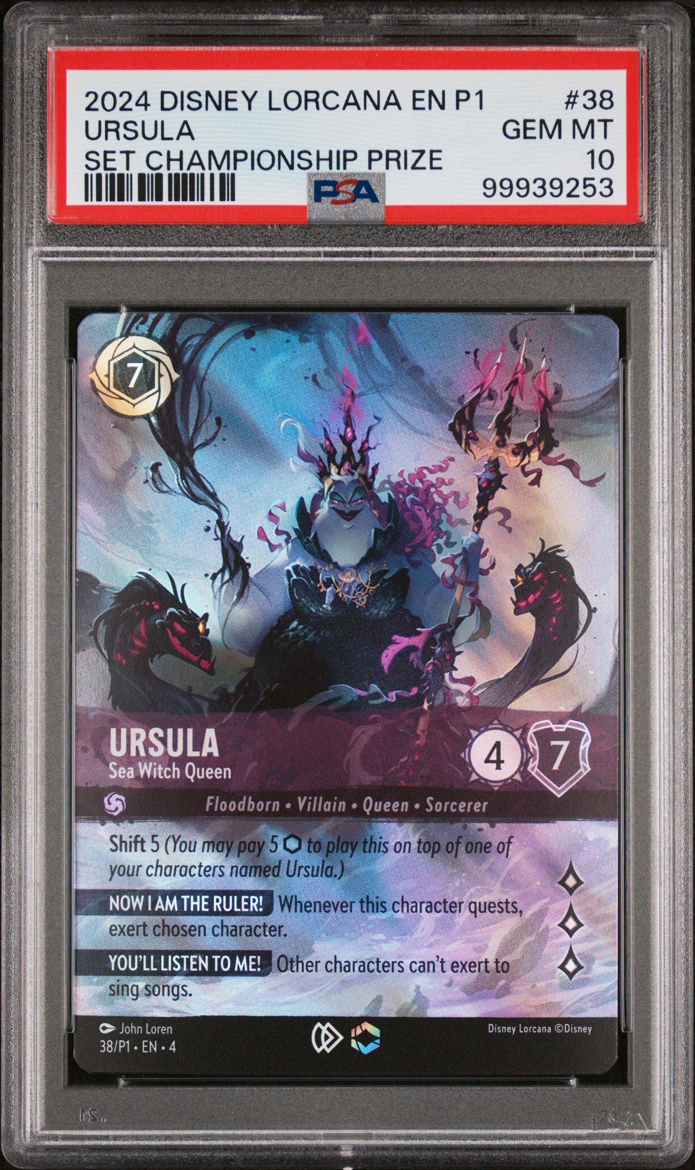 2024 Disney Lorcana En P1-promo 38 Ursula - Sea Witch Queen