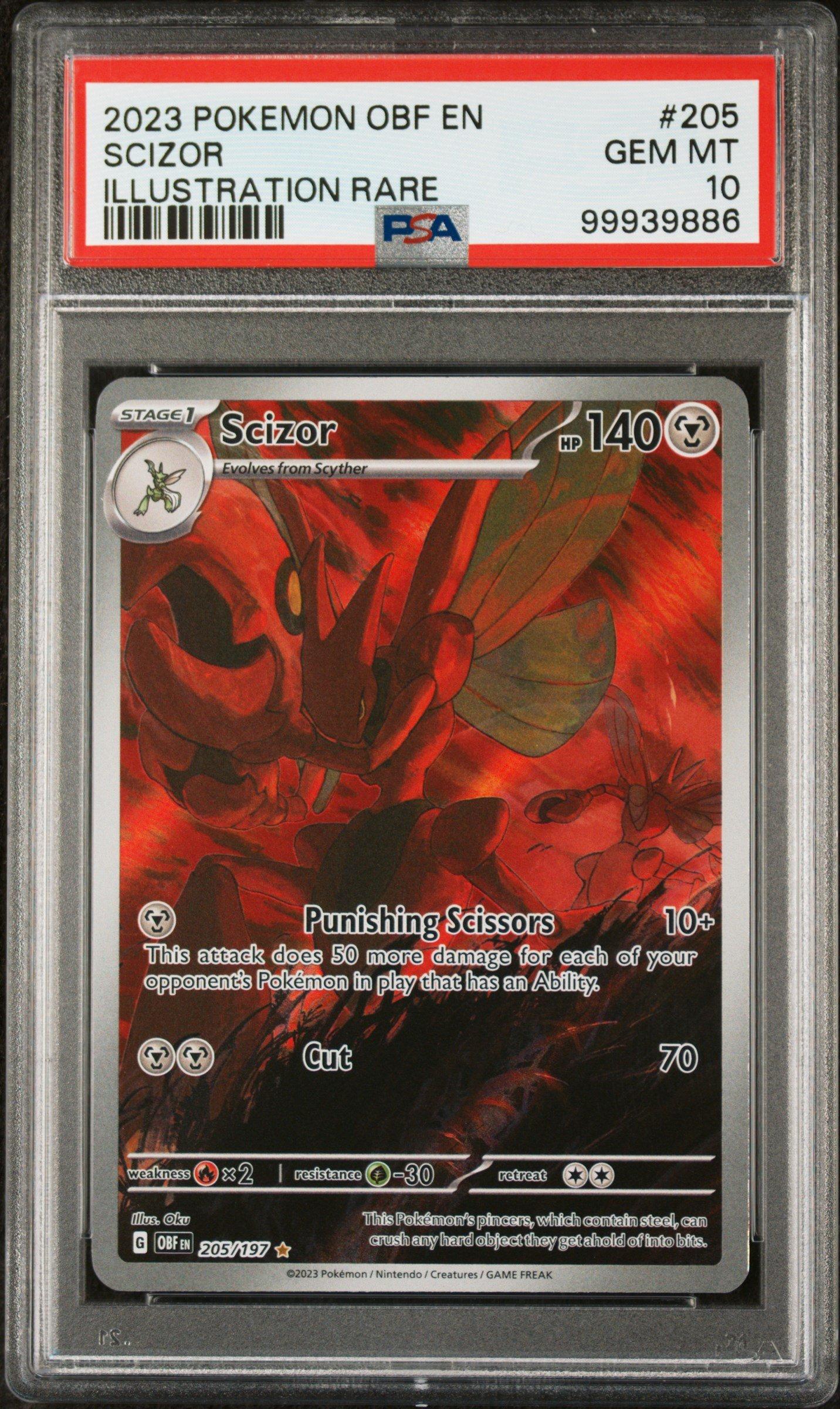 2023 Pokemon Obf En-obsidian Flames 205 Scizor Illustration Rare