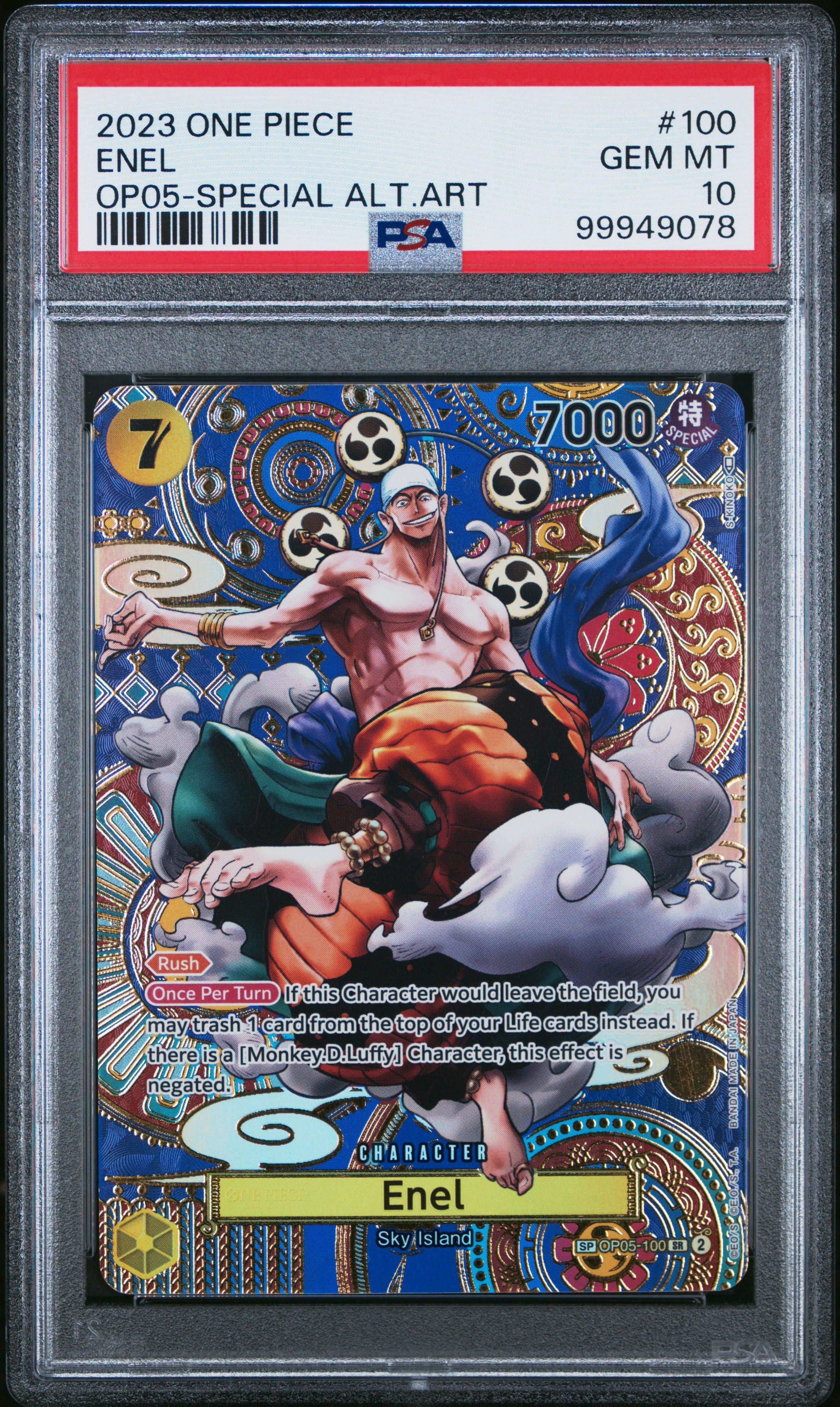 2023 One Piece Op05-awakening Of The New Era 100 Enel Special