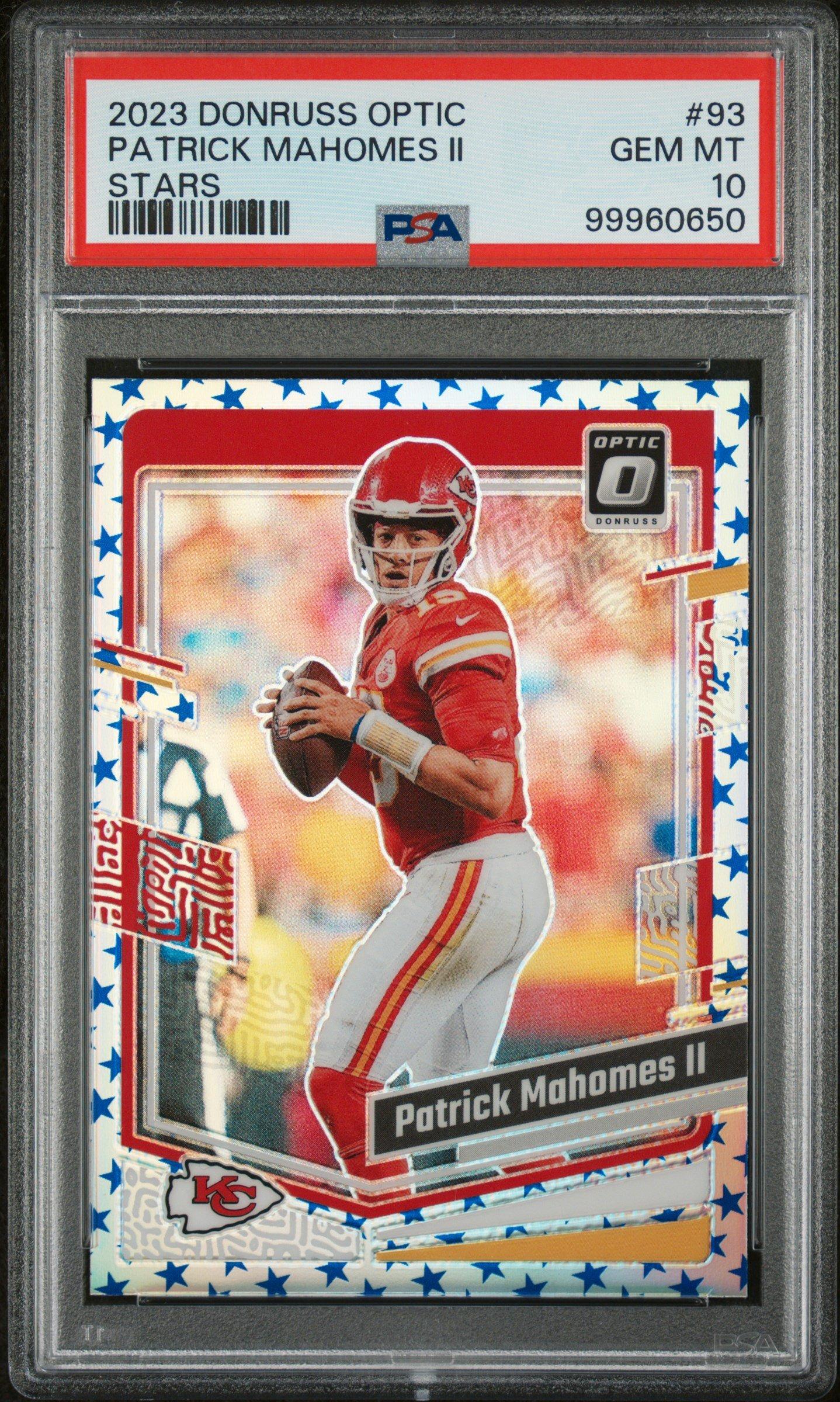 2023 Panini Donruss Optic 93 Patrick Mahomes Ii Stars PSA 10