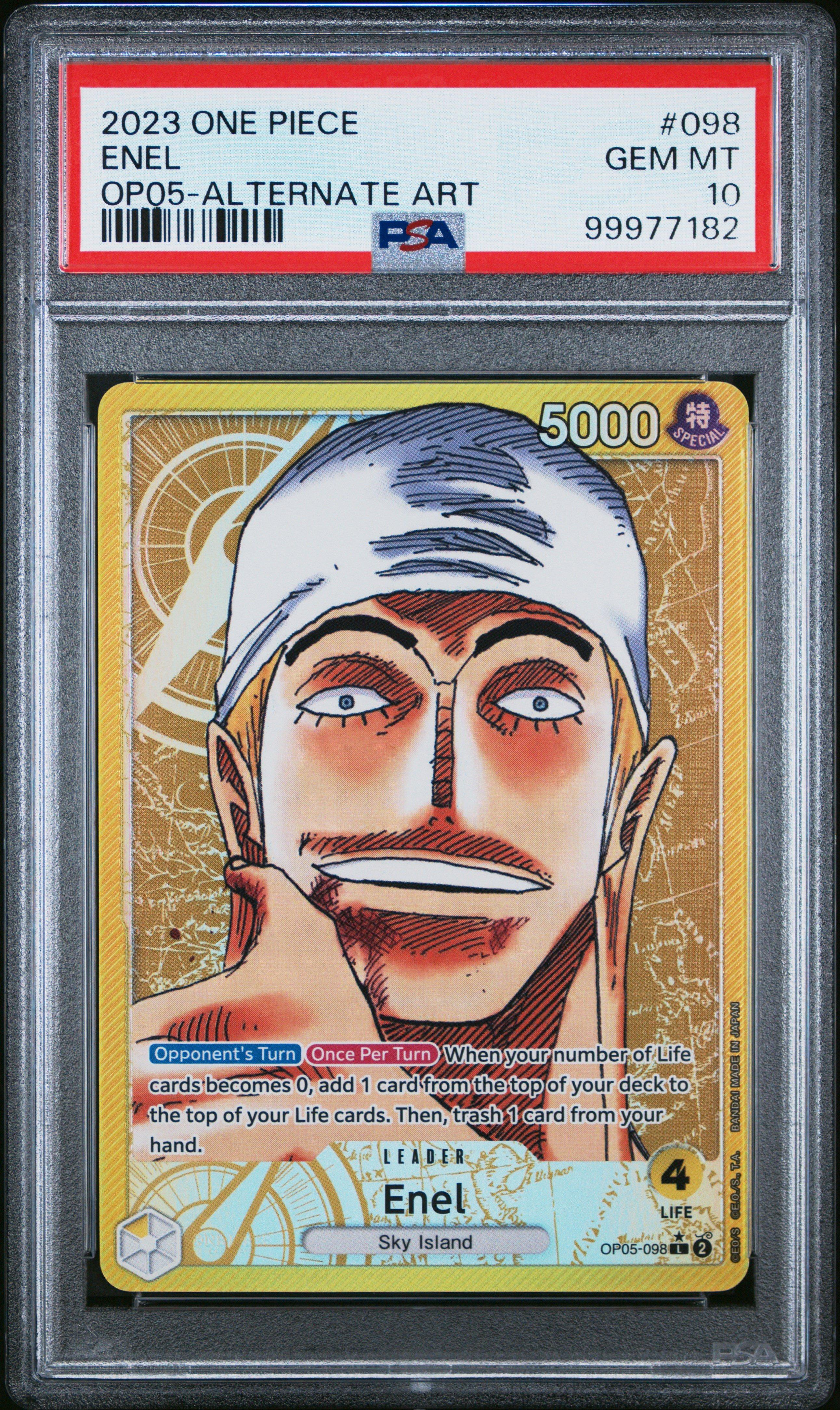 2023 One Piece Op05-awakening Of The New Era 098 Enel Alternate