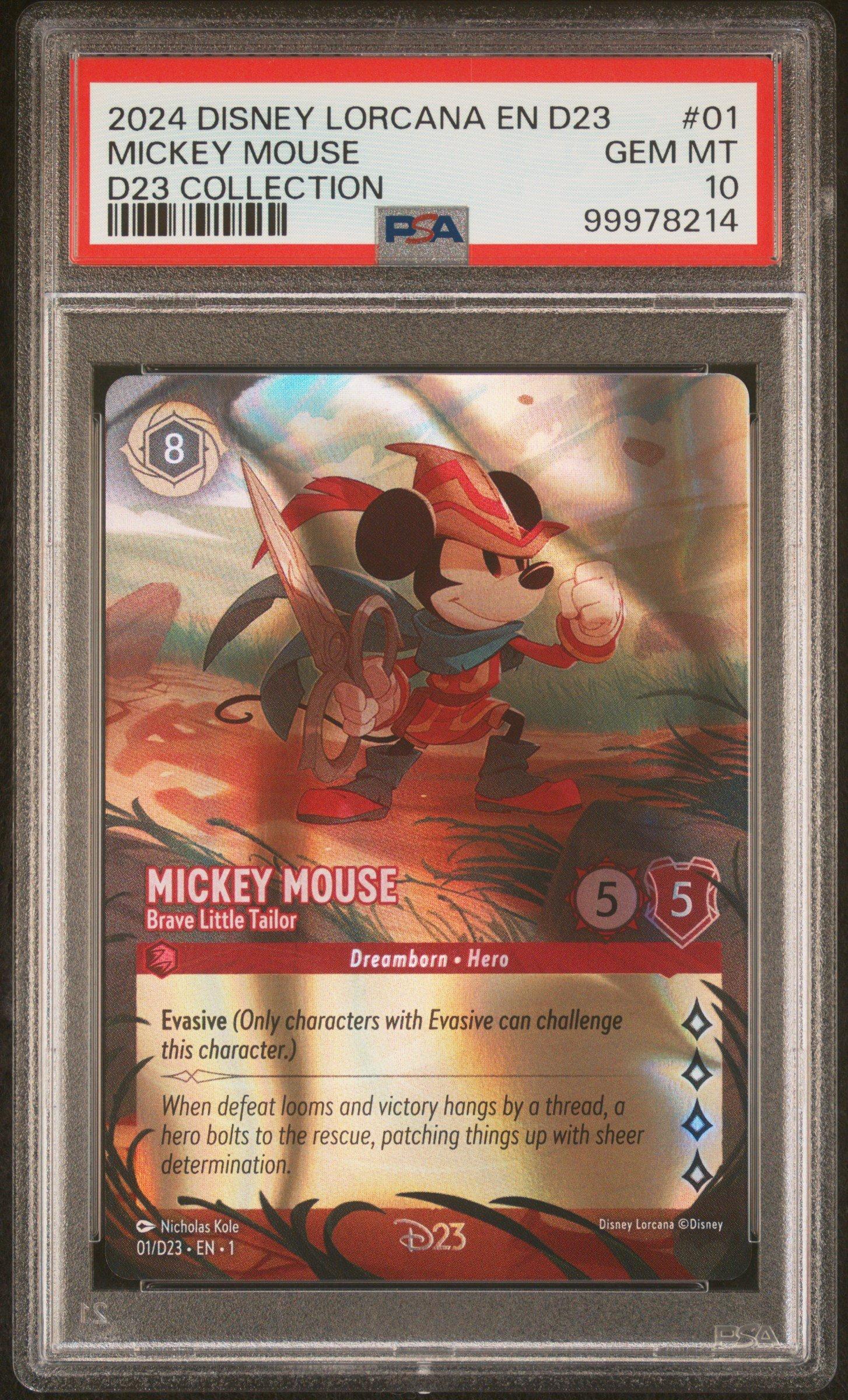 2024 Disney Lorcana En D23-d23 Expo Promo 01 Mickey Mouse - Brave