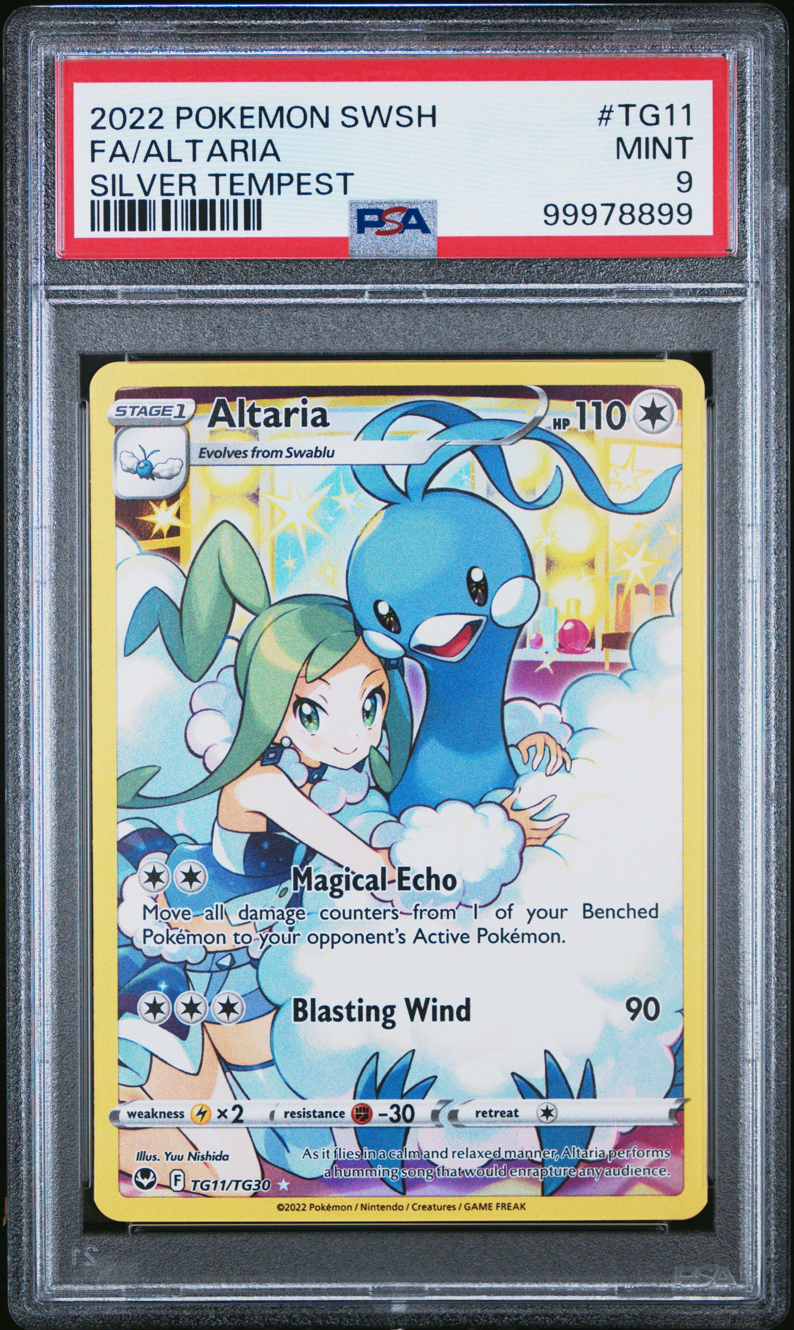 2022 Pokemon Sword & Shield Silver Tempest Tg11 Full Art/altaria