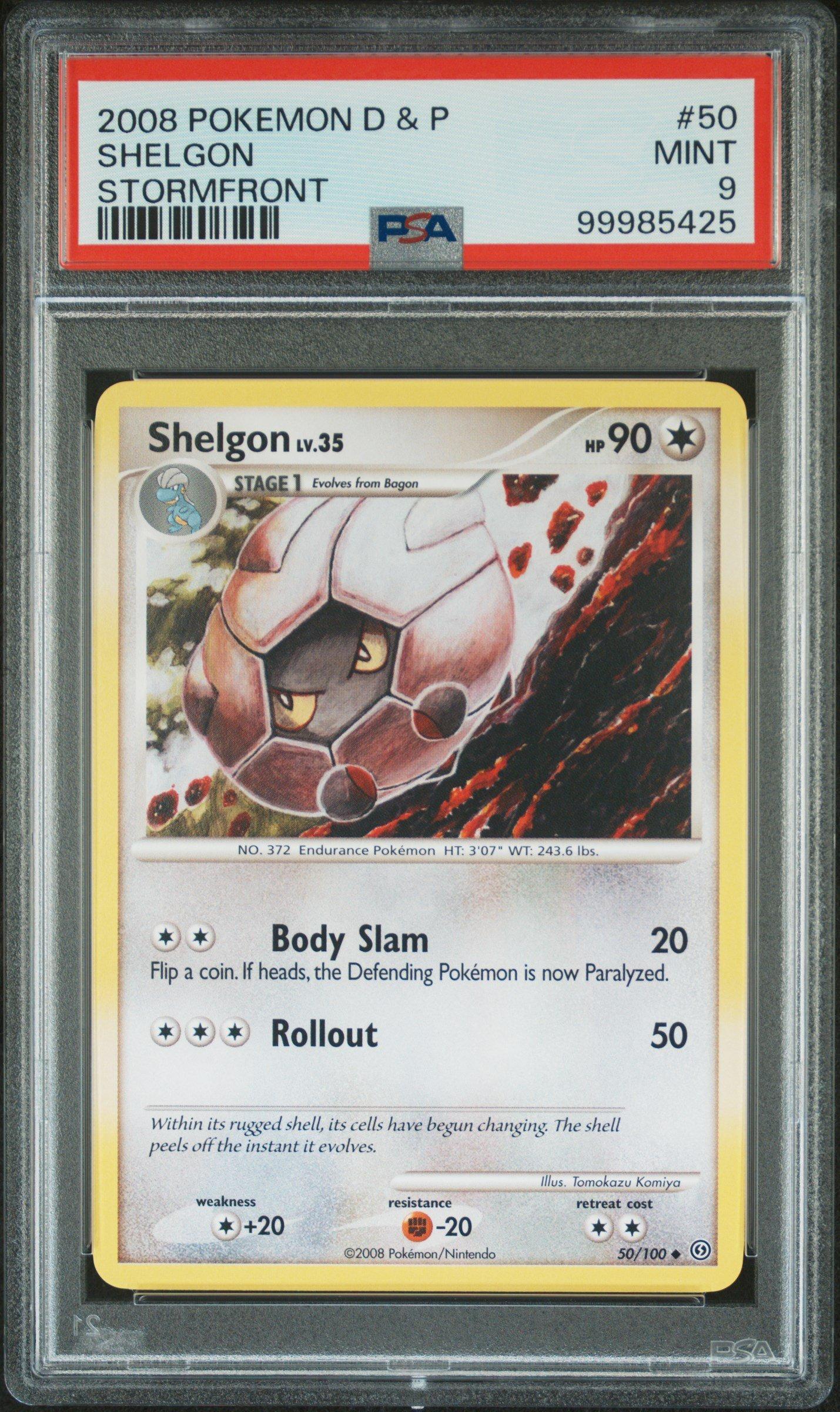 2008 Pokemon Diamond & Pearl Stormfront 50 Shelgon PSA 9