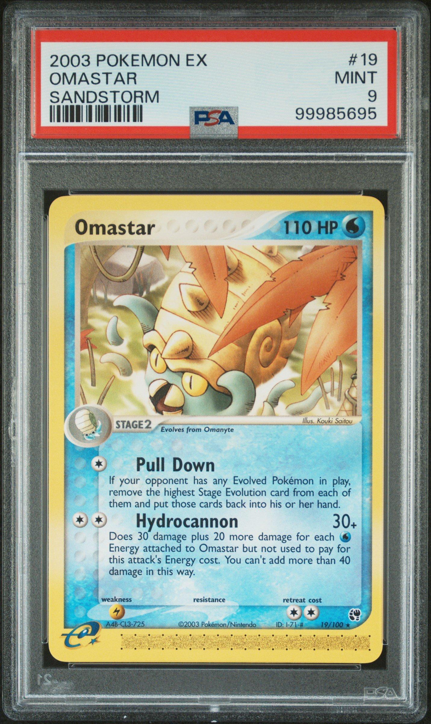 2003 Pokemon Ex Sandstorm 19 Omastar PSA 9 Graded Card | GameStop