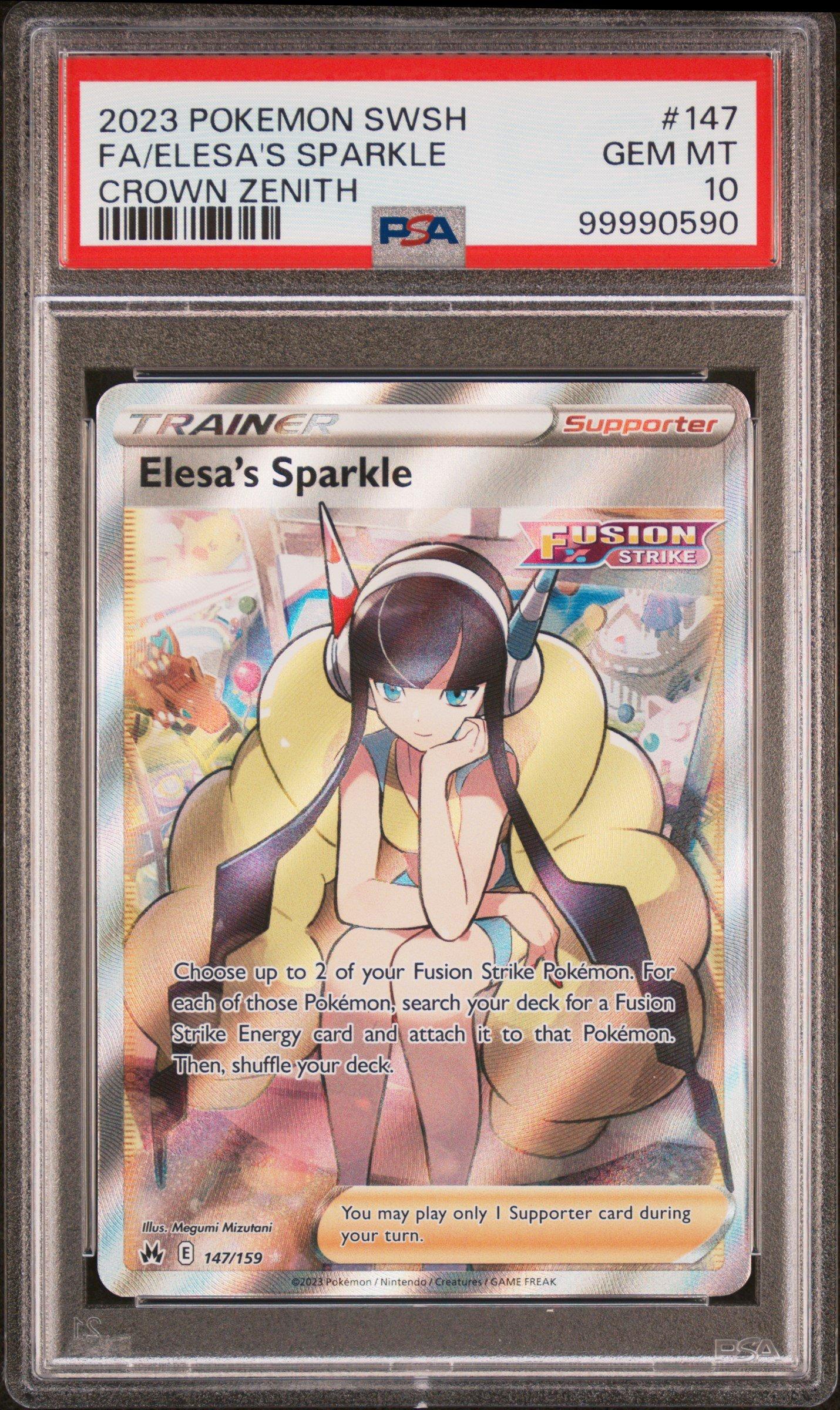 2023 Pokemon Sword And Shield Crown Zenith 147 Full Art/elesa's