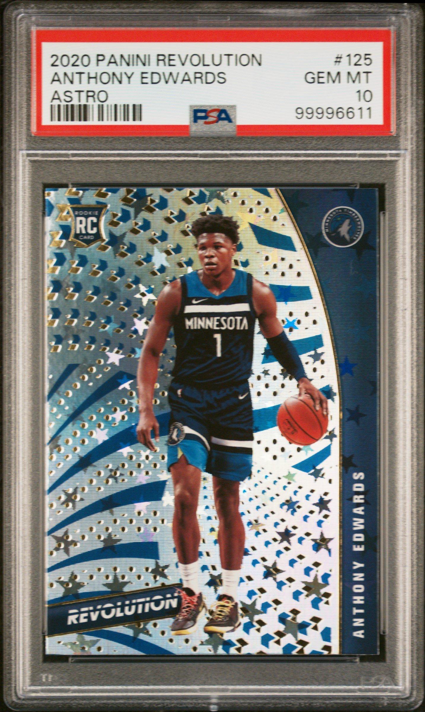 2020 Panini Revolution 125 Anthony Edwards Astro PSA 10