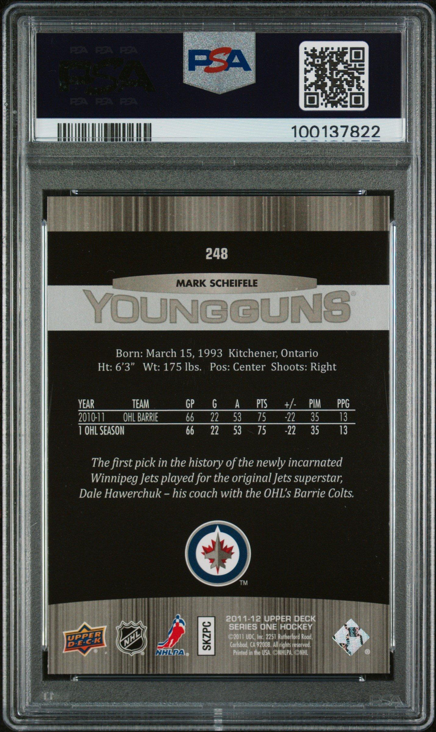 2011 Upper Deck 248 Mark Scheifele PSA 9