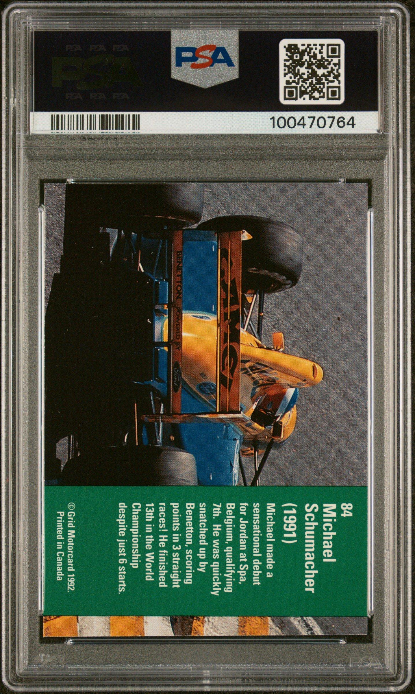 1992 Grid Formula One Michael Schumacher PSA