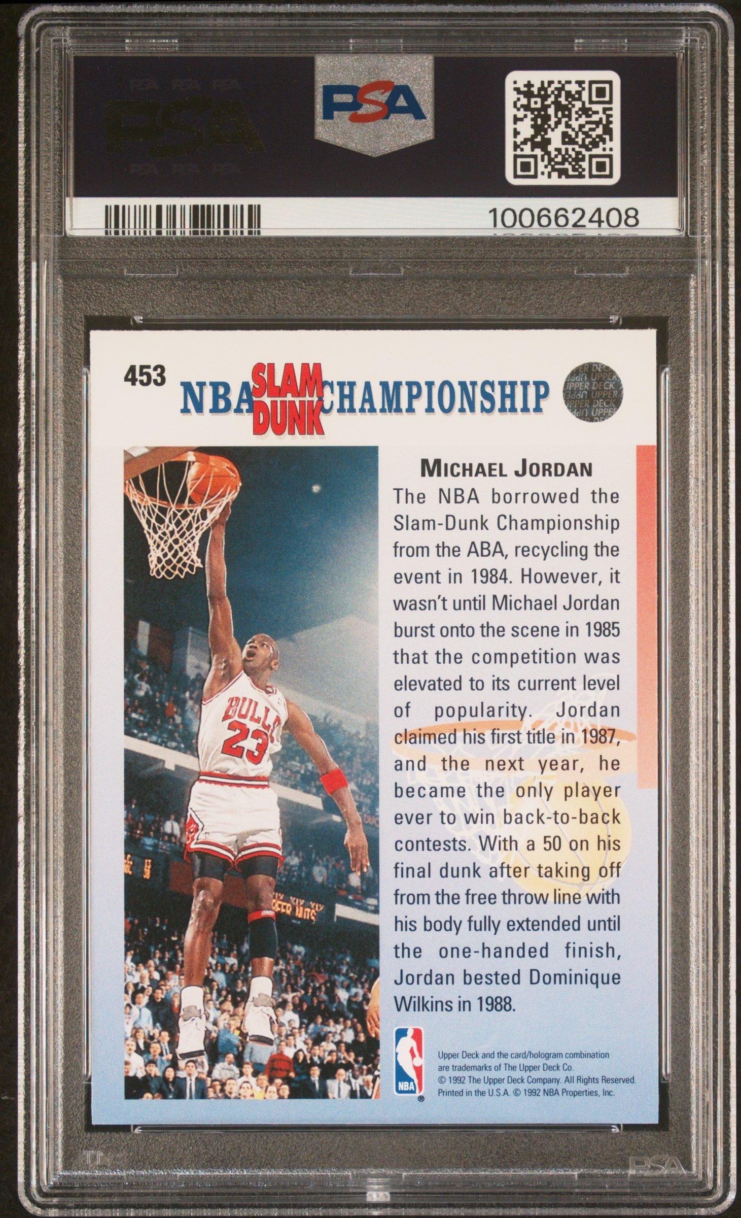 1992 Upper Deck 453 Michael Jordan Correct