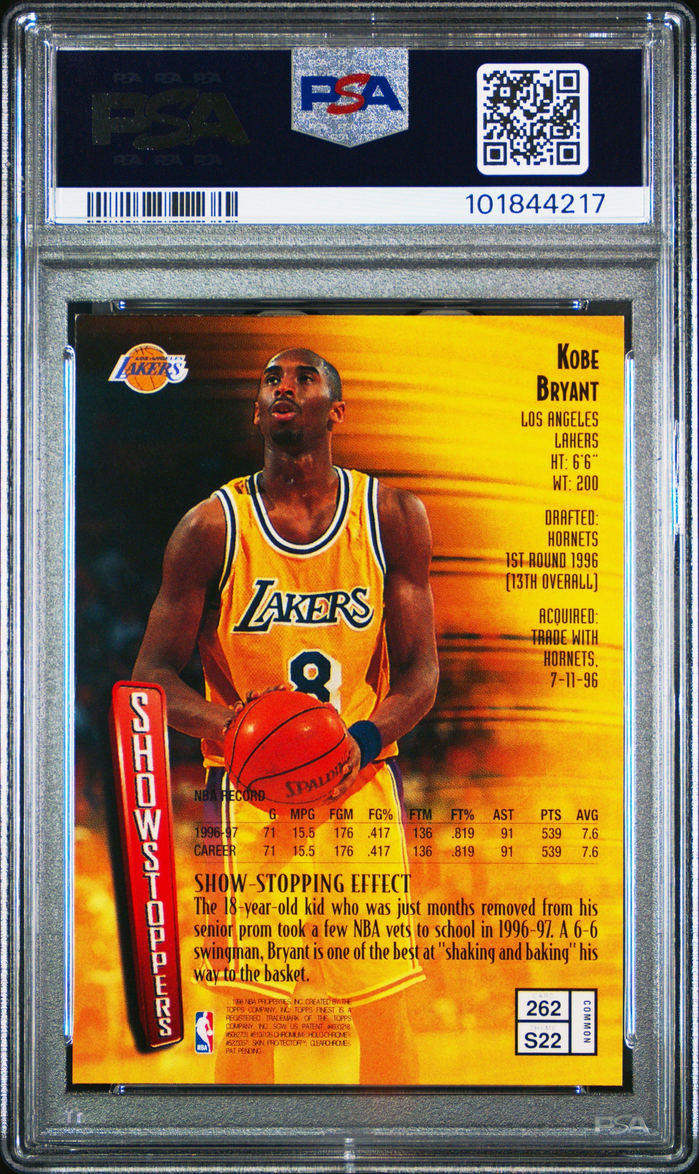 kobe bryant graded cards Signed Collectible Rookie Card Lot - (3) NM-MT PSA