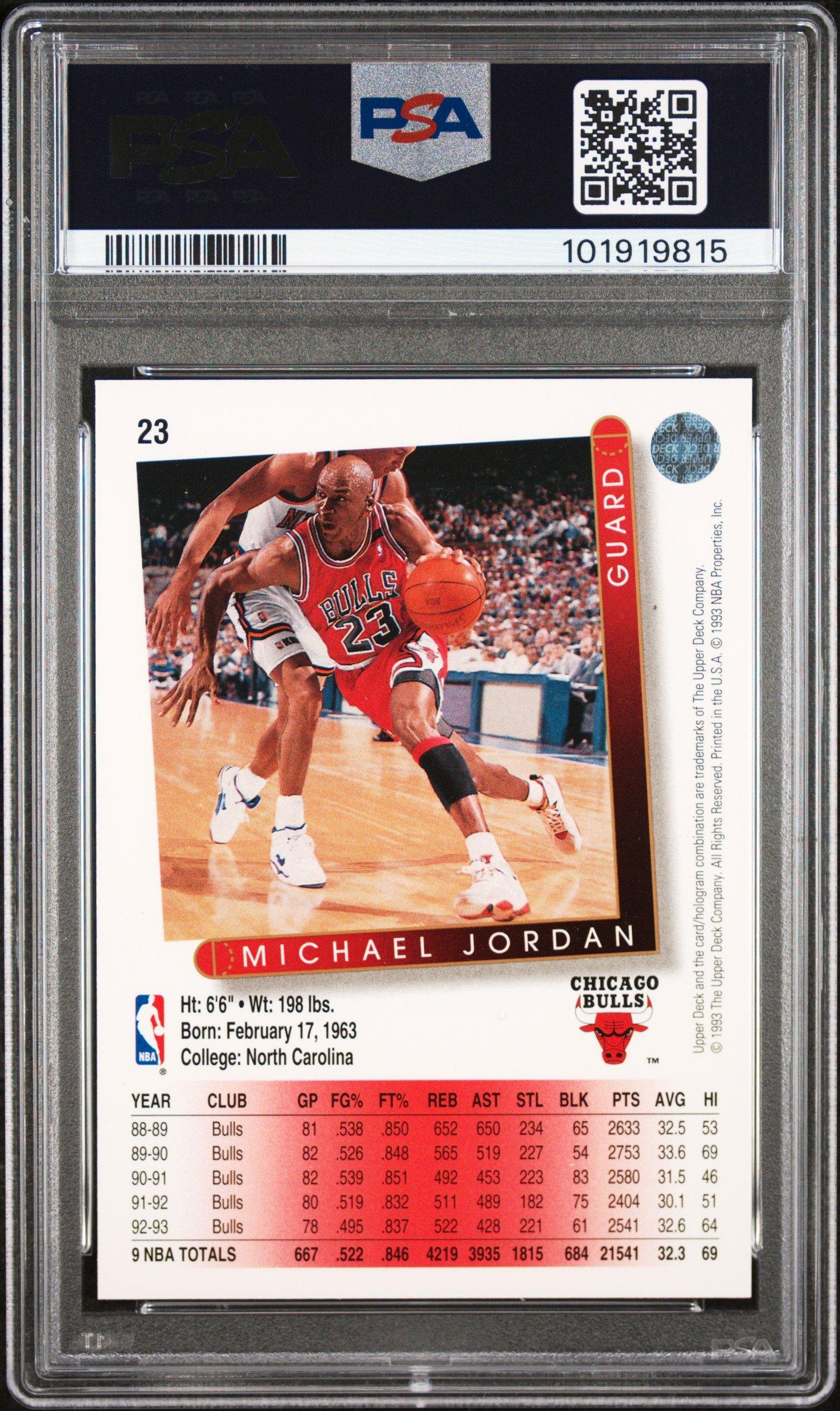 Upper Deck Michael Jordan PSA