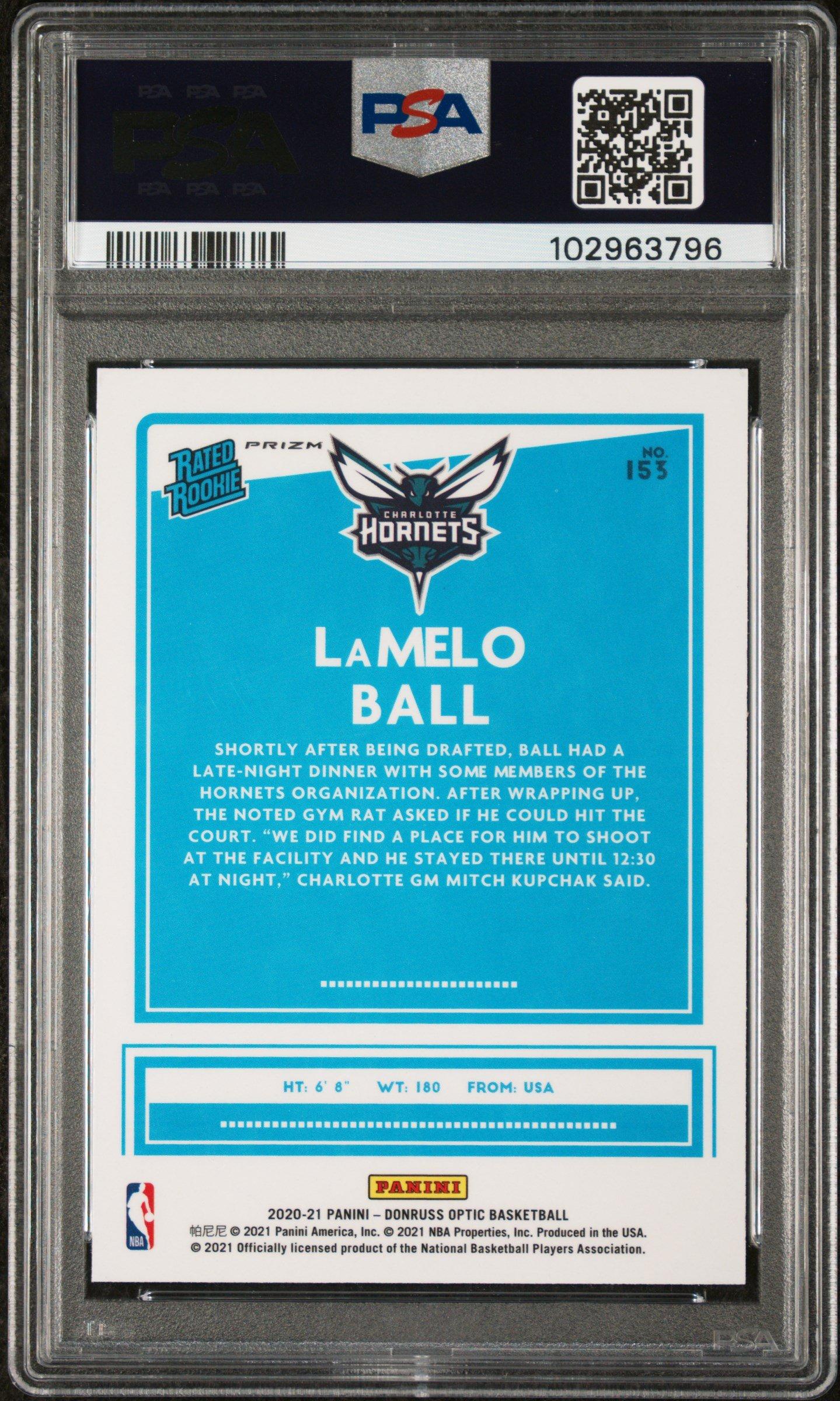 2020 Panini Donruss Optic 153 Lamelo Ball Holo PSA