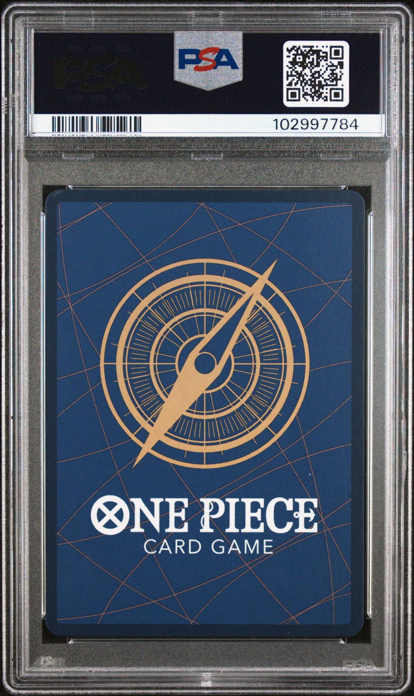 2024 One Piece Japanese Op09-emperors In The New World 004 Shanks Manga Alternate Art PSA 10
