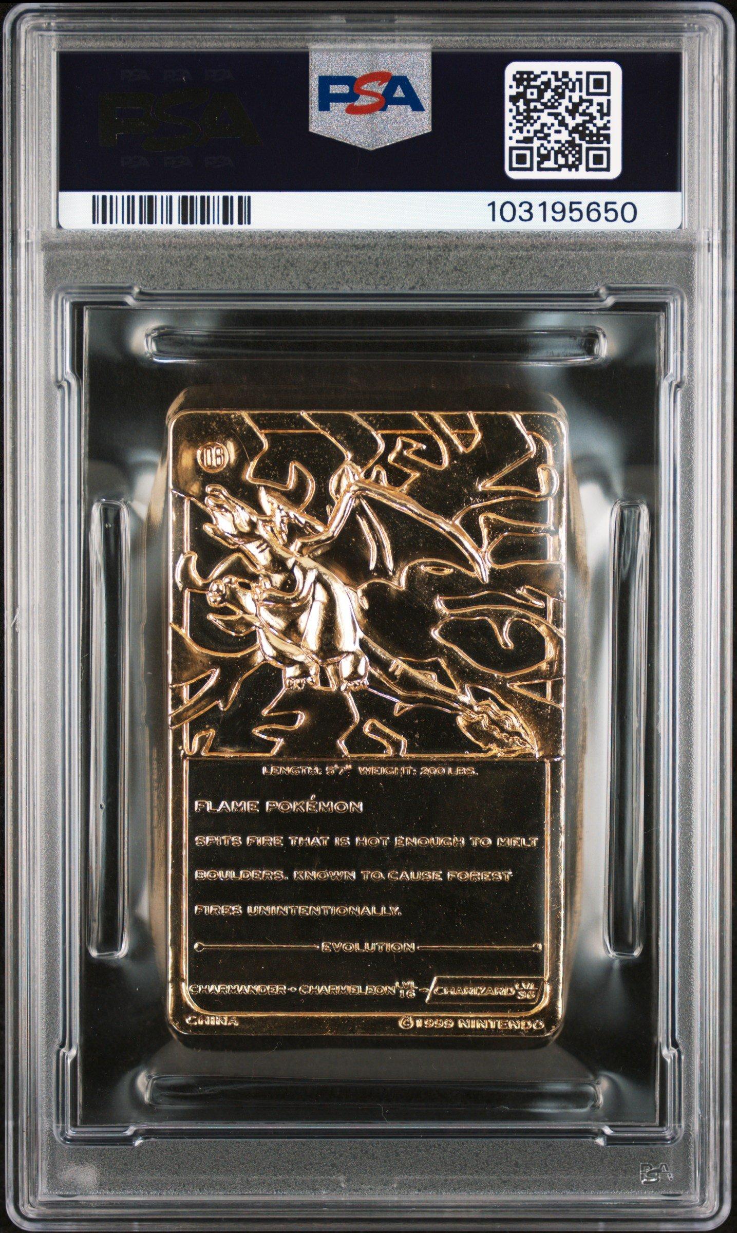 1999 Burger King Pokemon Gold Cards Charizard PSA 8 Graded Card | GameStop