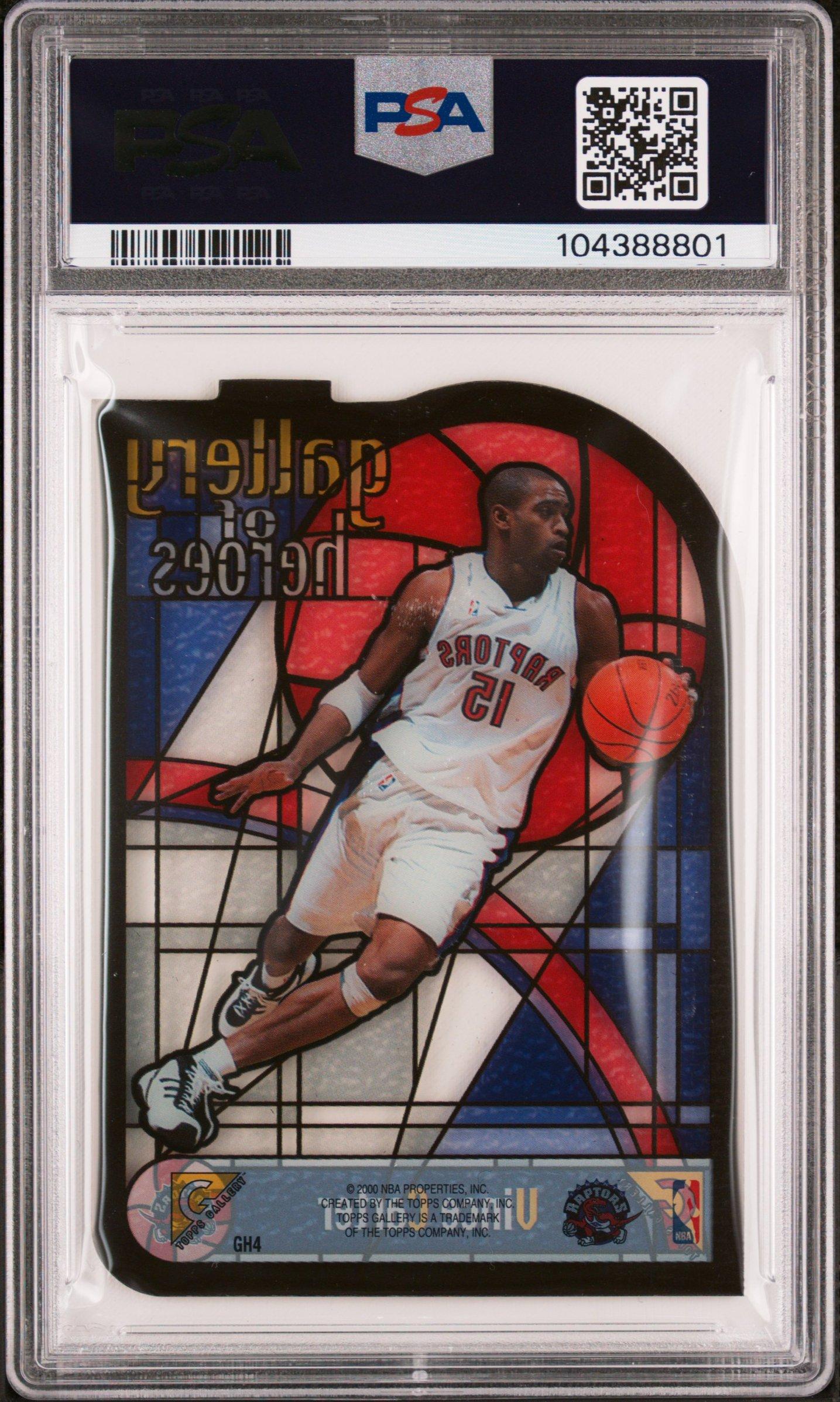 1999 Topps Gallery Gallery Of Heroes Gh4 Vince Carter PSA 9