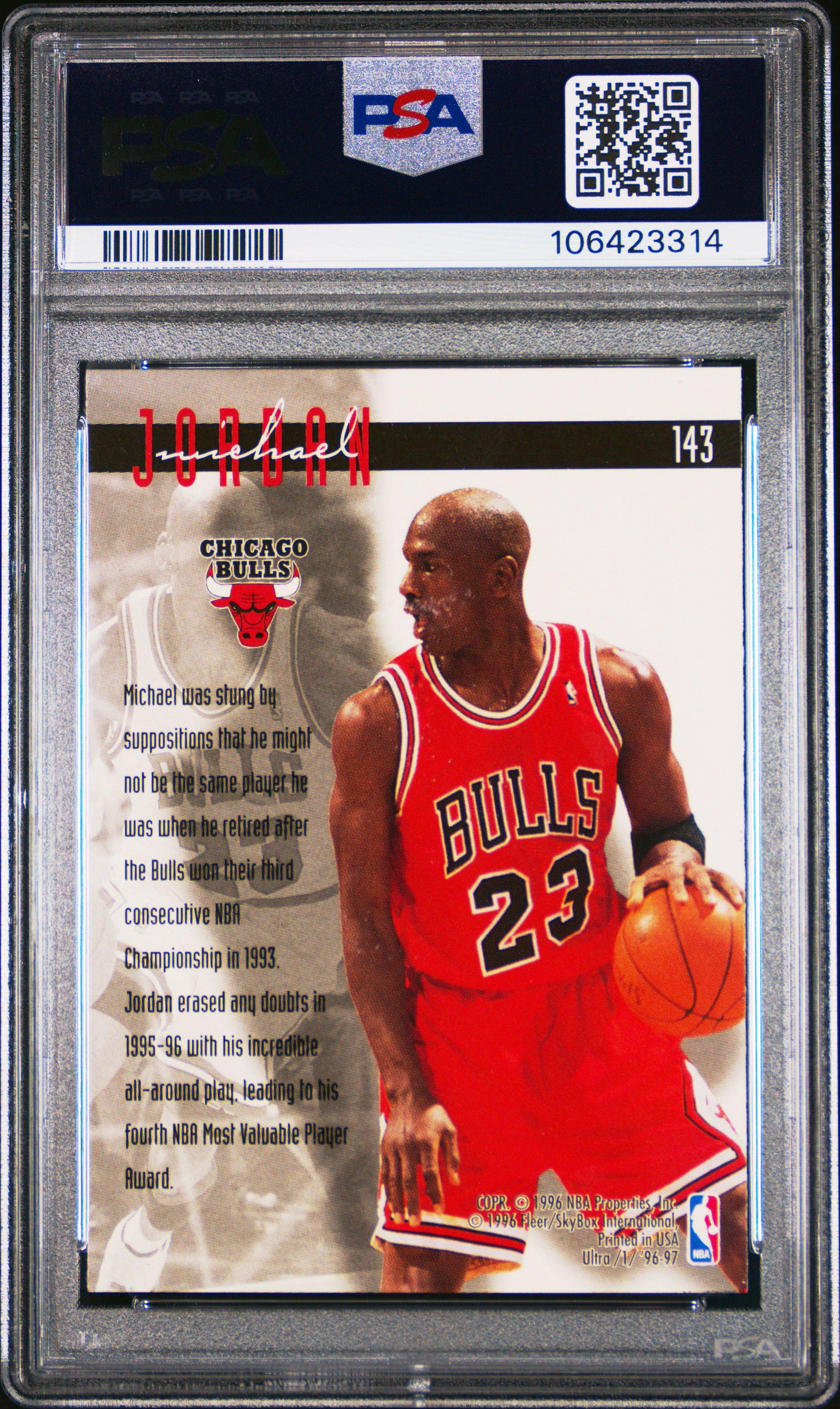 1996 Ultra 143 Michael Jordan PSA