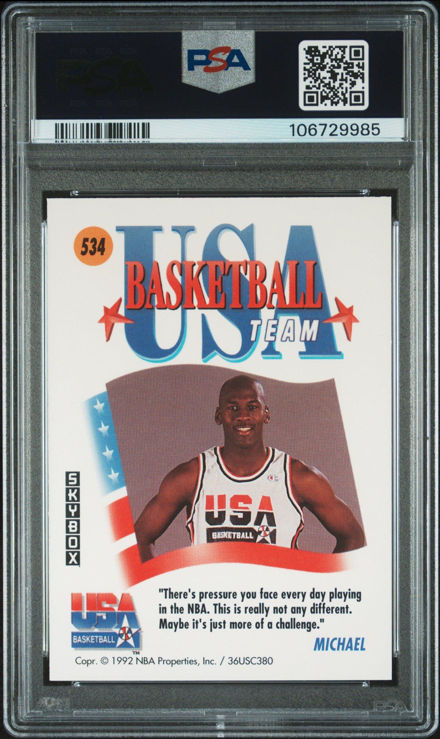 1991 Skybox 534 Michael Jordan Usa PSA