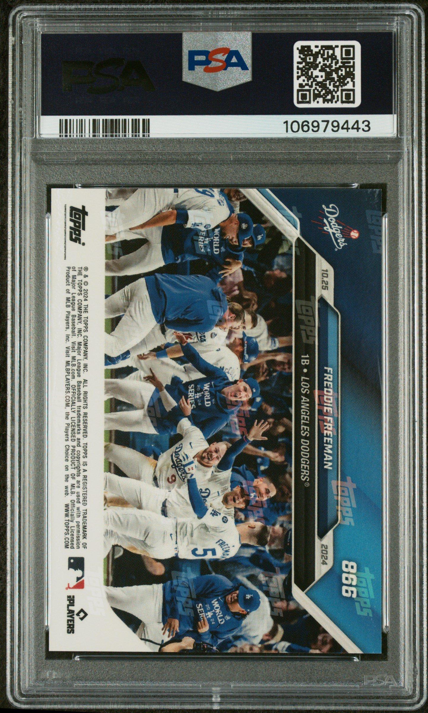 2024 Topps Now 866 Freddie Freeman PSA 10