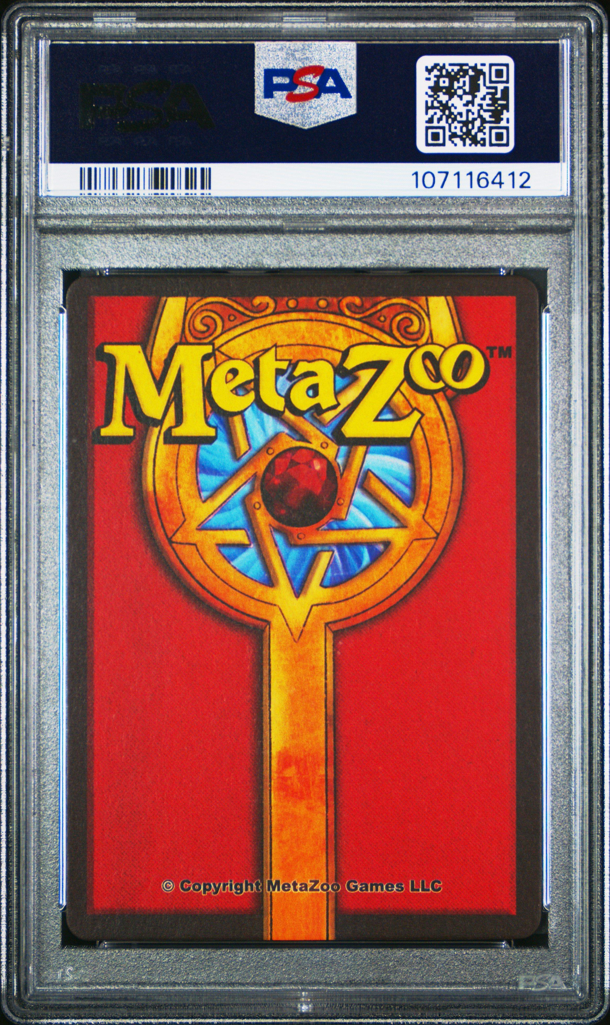 2021 Metazoo Cryptid Nation 3 Mothman-holo 1st Edition PSA 10