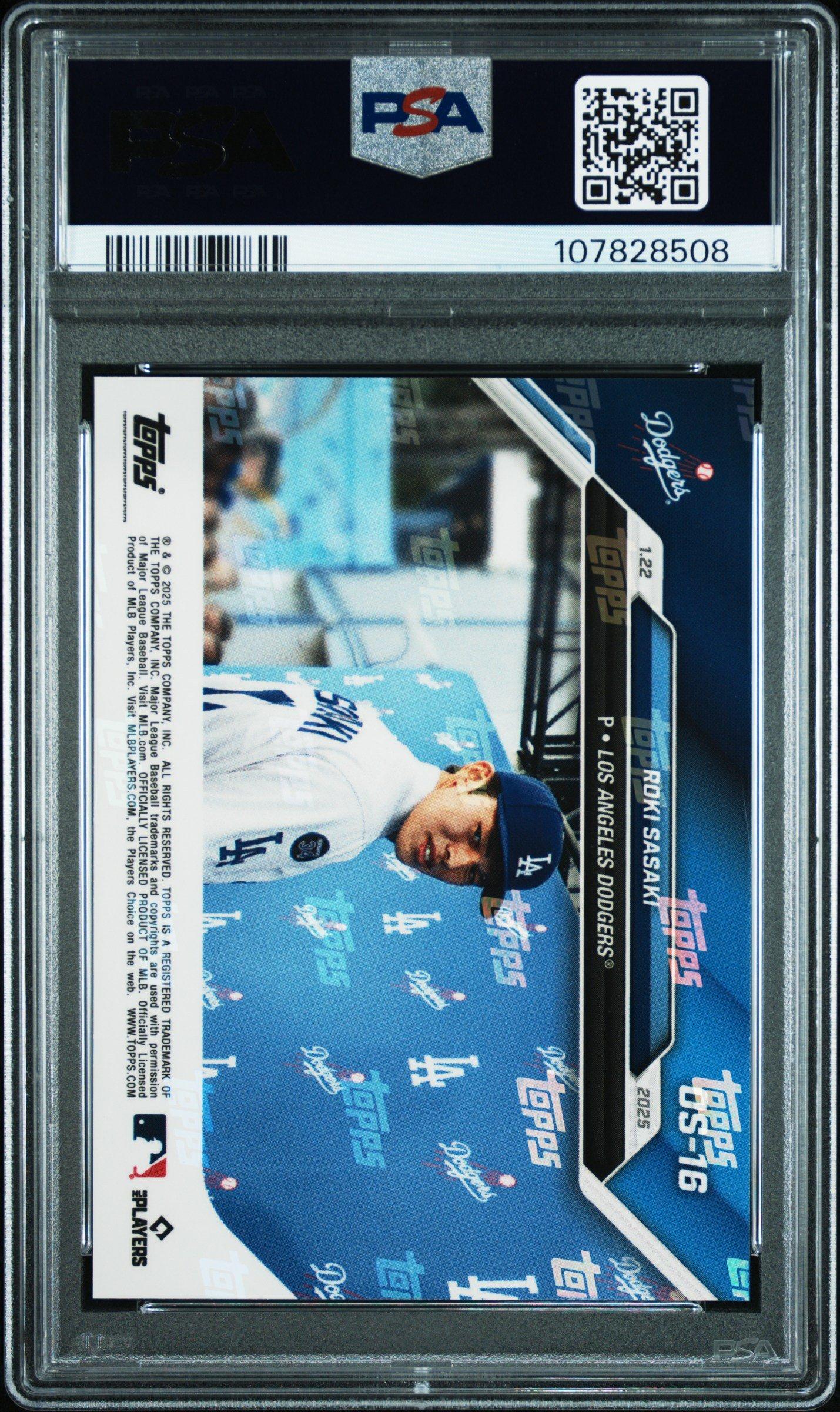 2024 Topps Now Offseason Os16 Roki Sasaki PSA 10