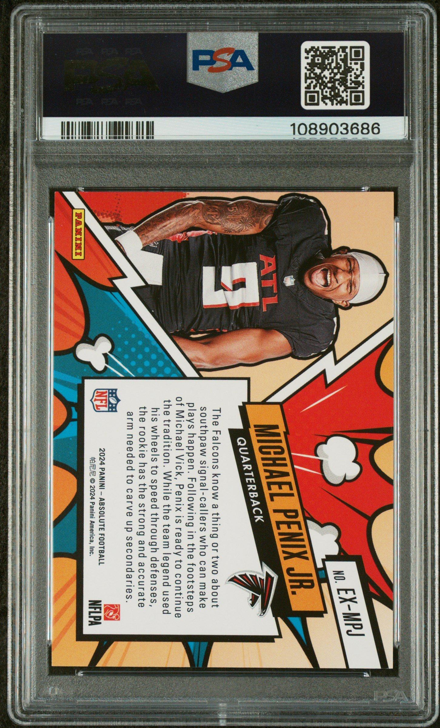 2024 Panini Absolute Explosive Exmpj Michael Penix Jr. PSA