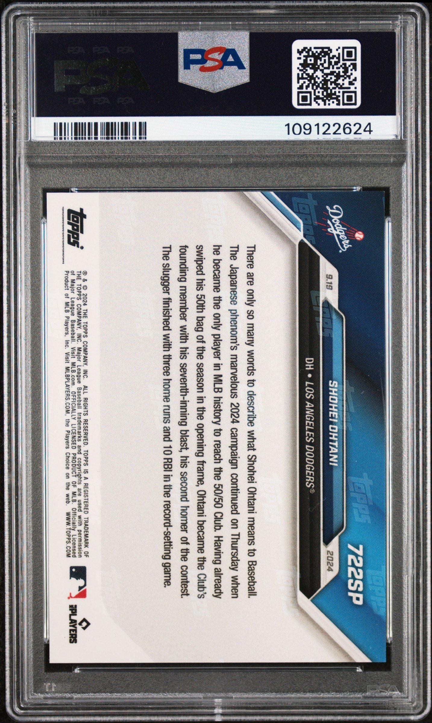 2024 Topps Now 722sp Shohei Ohtani PSA 10