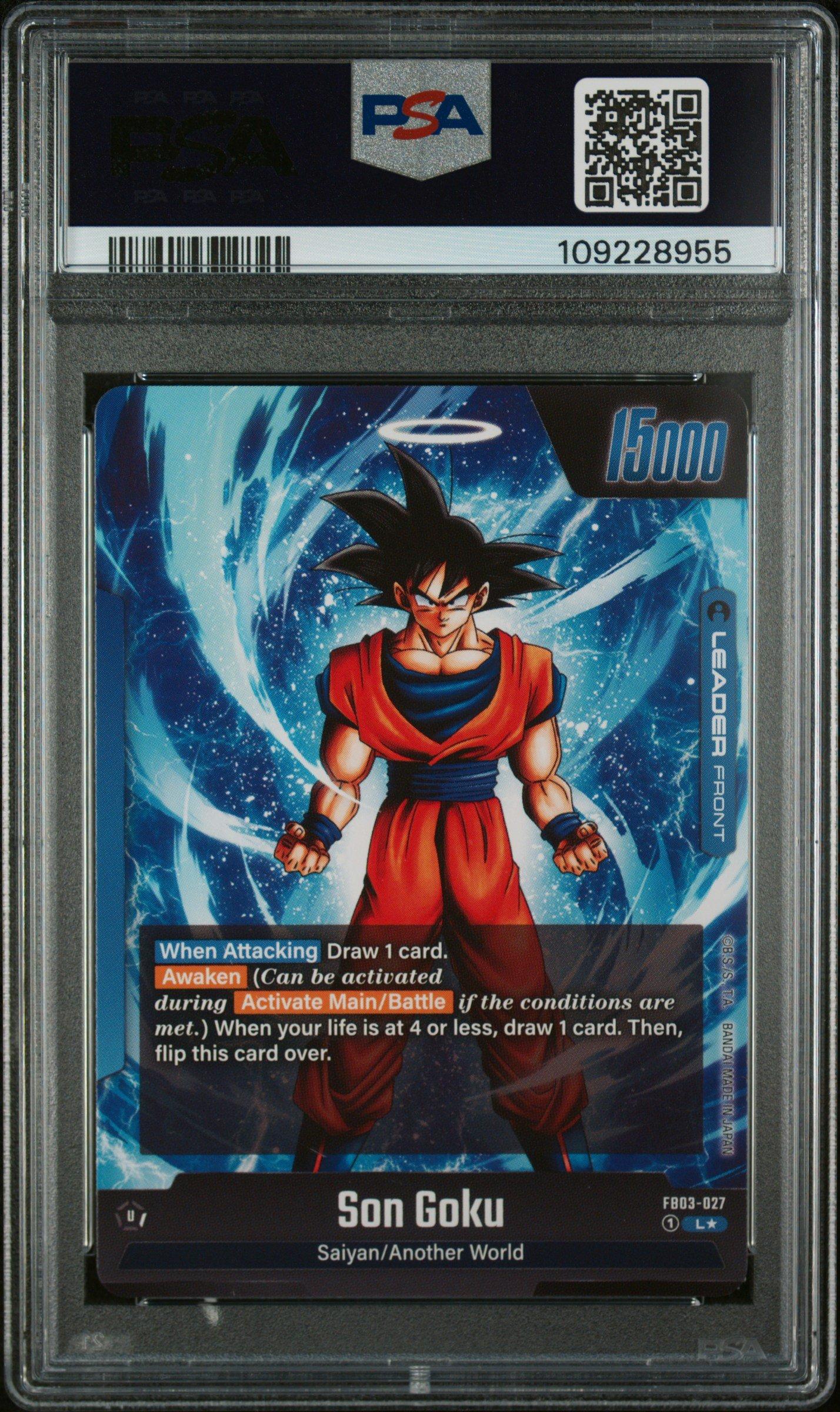 2024 Dragon Ball Super Card Game Fusion World Raging Roar Fb03-027 Son Goku Alternate Art PSA 10