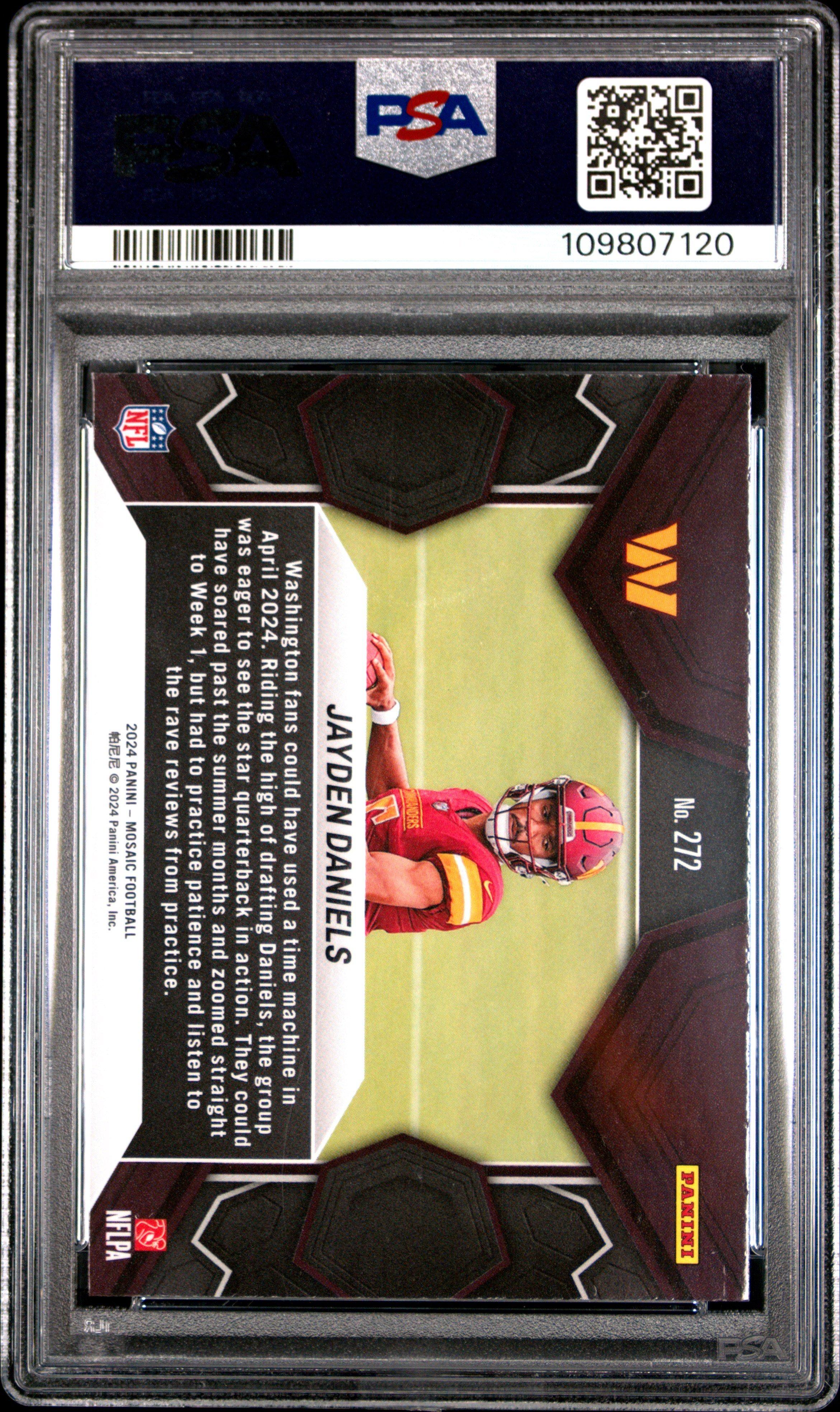 2024 Panini Mosaic 272 Jayden Daniels PSA 9