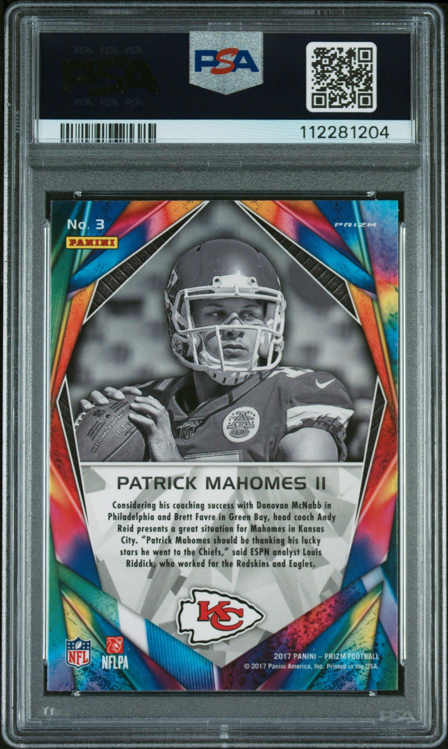 2017 Panini Prizm Illumination 3 Patrick Mahomes Ii PSA