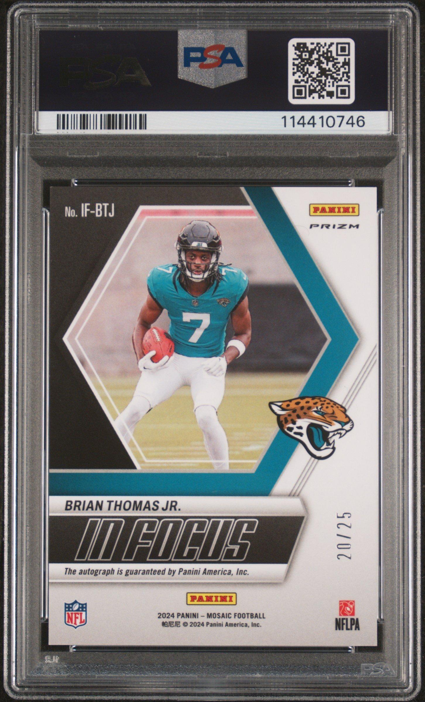 2024 Panini Mosaic In Focus Signatures Ifbtj Brian Thomas Jr 