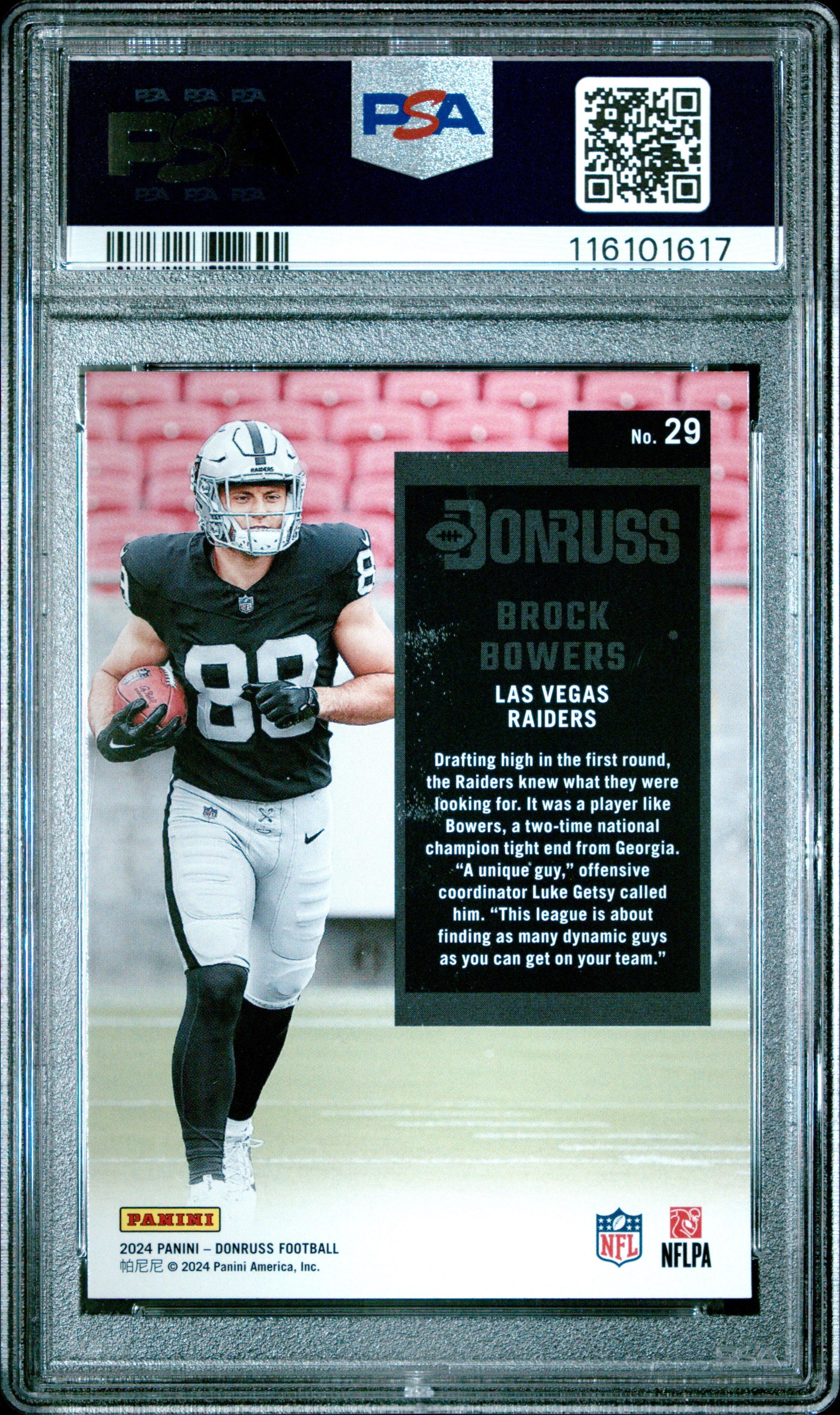 2024 Panini Donruss Retro 1994 29 Brock Bowers PSA 10